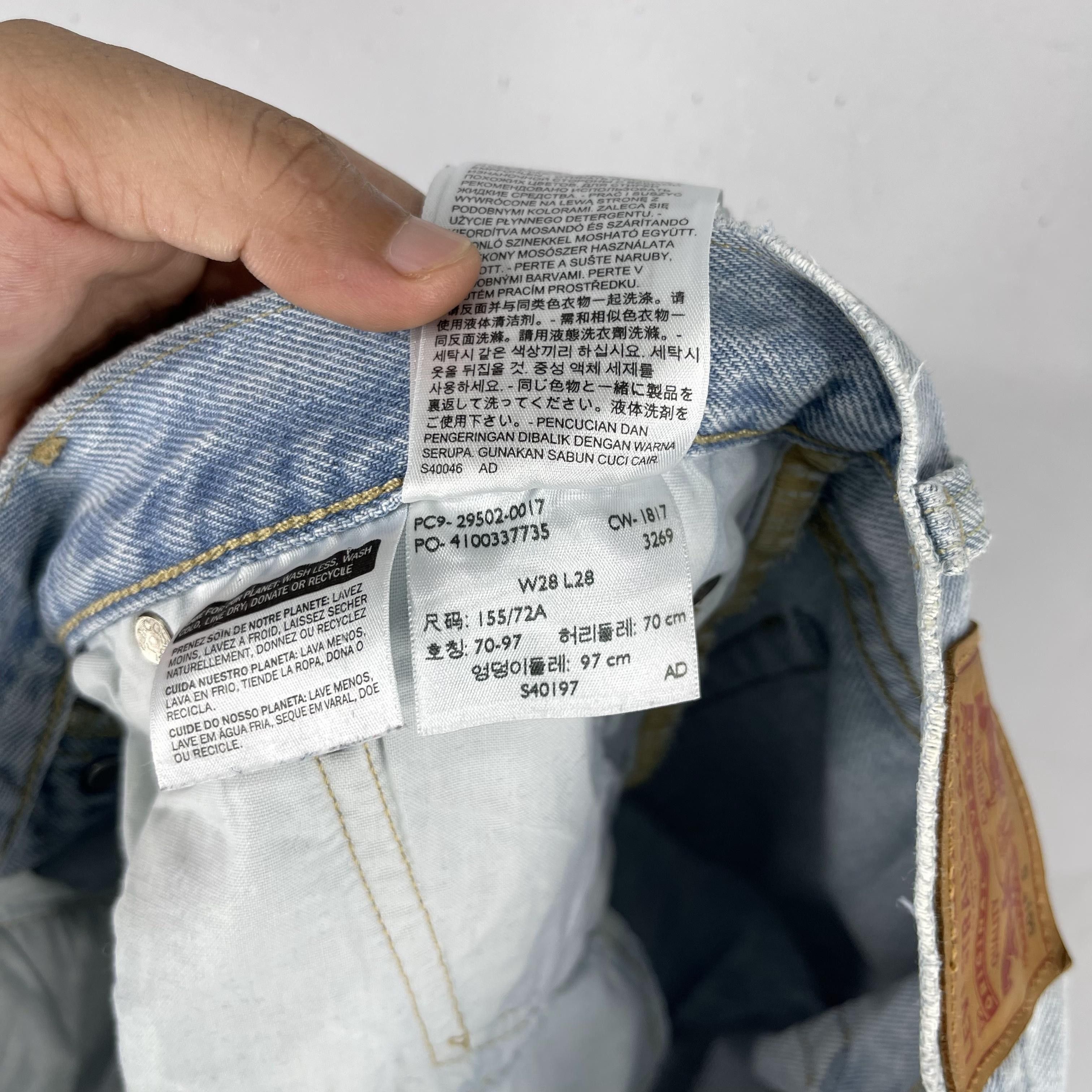 Levi's × Vintage Size 29 Vintage Levis 501 Distressed Paint Splatter Jeans Size US 29 - 10 Thumbnail