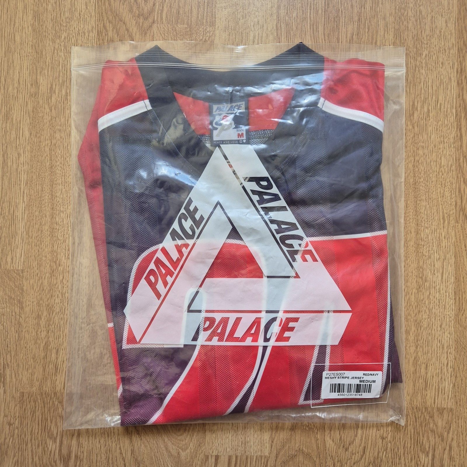 Palace Palace Meshy Stripe Jersey Medium Red Navy Brand New FW24 Size US M / EU 48-50 / 2 - 6 Thumbnail
