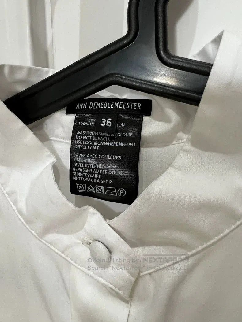 Ann Demeulemeester Ann Demeulemeester White Long Shirt. Size US XS / EU 42 / 0 - 6 Thumbnail