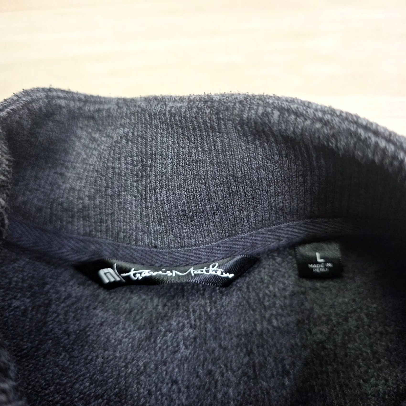 TravisMathew Travis Mathew Men's Gray Quarter Button Pullover Sweatshirt L Large Size US L / EU 52-54 / 3 - 3 Thumbnail