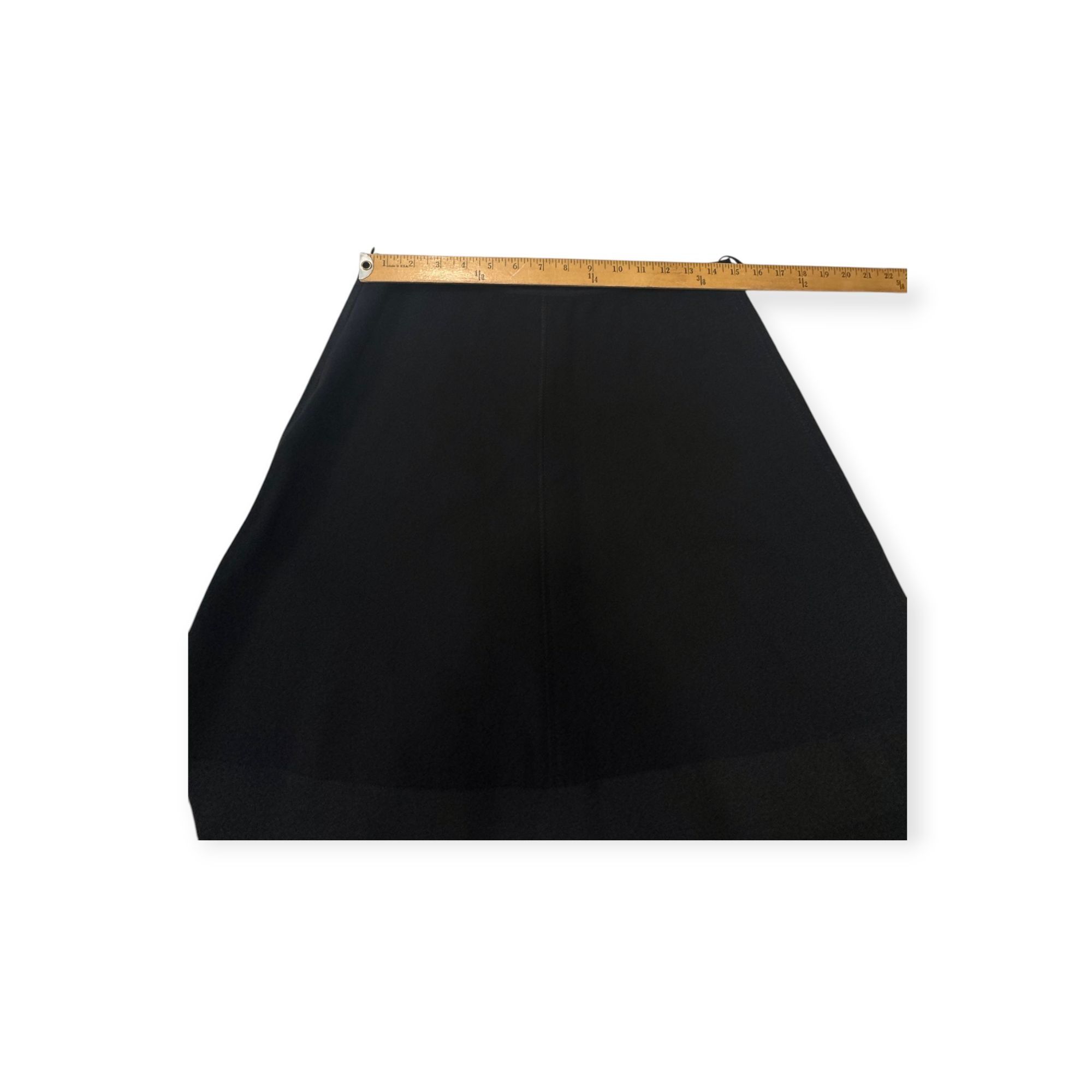 Prada Prada Black Wool A-Line Skirt IT 46 / US 10 Ribbon Bow Trim Size 32" / US 10 / IT 46 - 11 Thumbnail