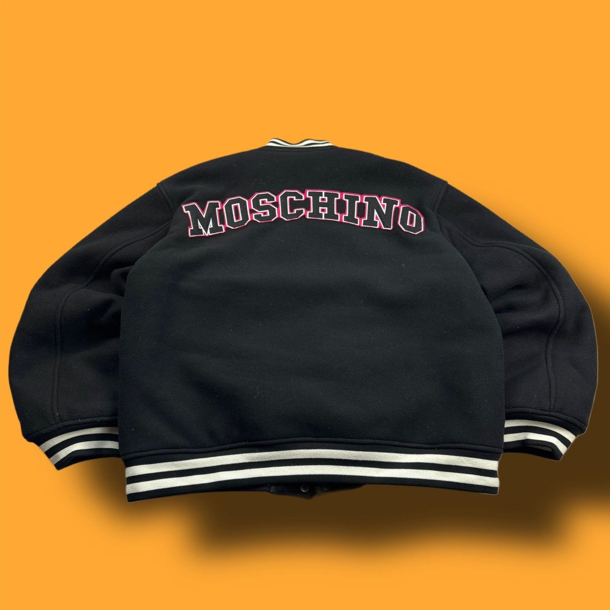 Moschino × Vintage MOSCHINO VINTAGE DOUBLE LOGO OVERSIZE BOMBER Size US L / EU 52-54 / 3 - 3 Thumbnail