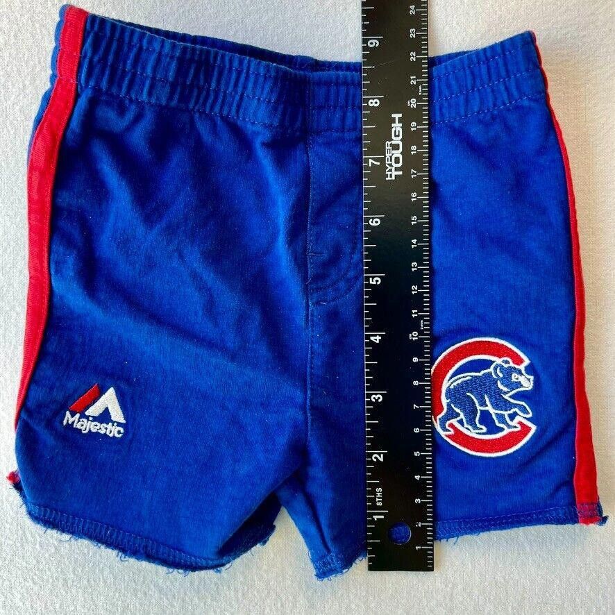 Majestic Official Majestic Chicago Cubs Shorts Sz 3M Infant Kids MLB Size ONE SIZE - 4 Thumbnail