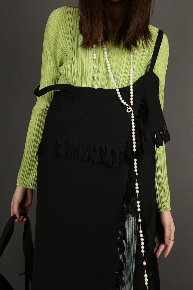 Issey Miyake issey miyake Grass green pleated coat 2506-Nextarrow Size S / US 4 / IT 40 - 1 Thumbnail