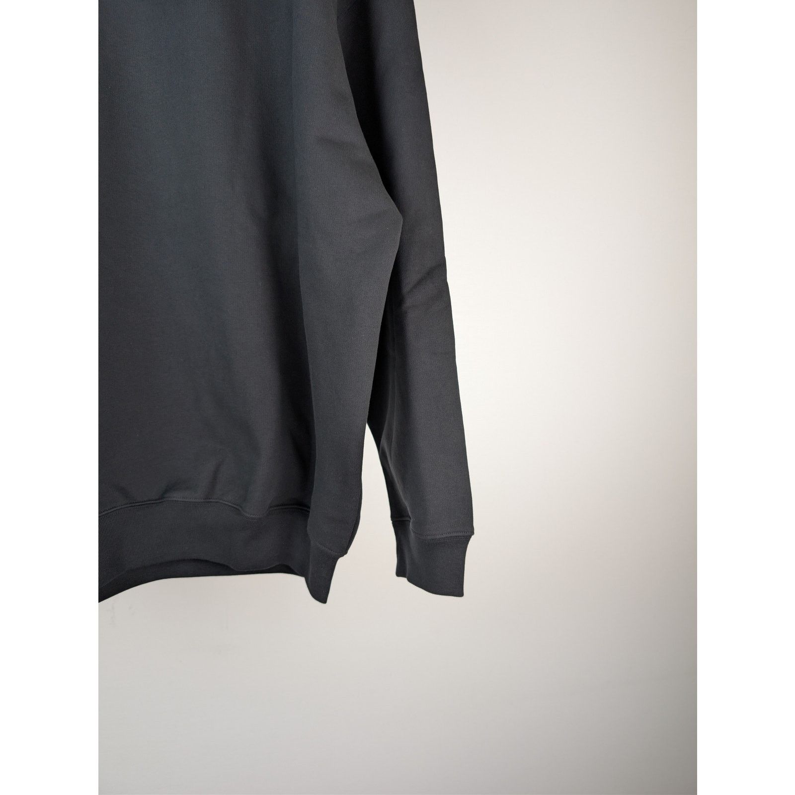 Balenciaga o1rshd1 BB Corp Molleton Bouclette Medium Fit Hoodie Black Size US L / EU 52-54 / 3 - 13 Thumbnail