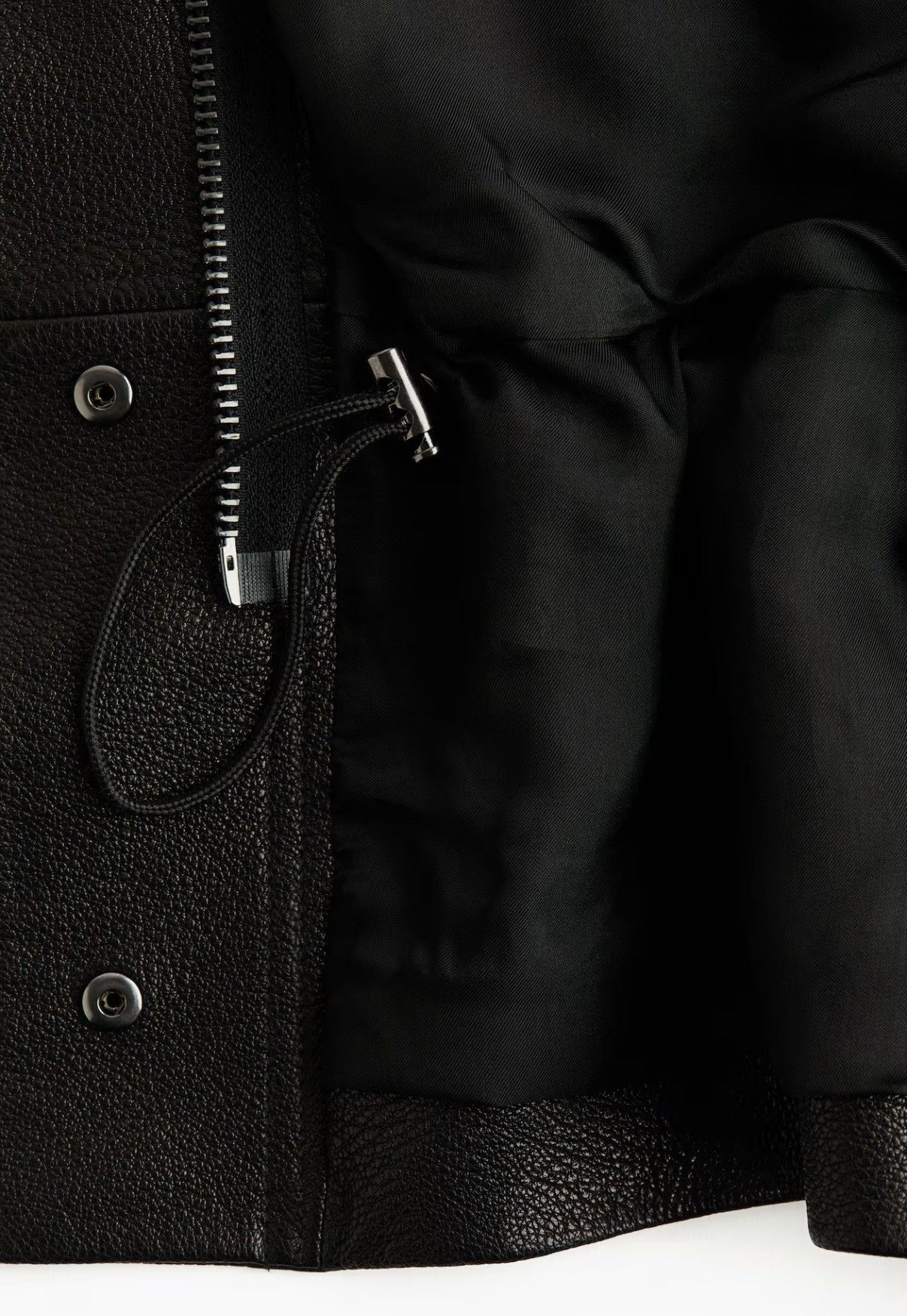H&M H&M Studio Collection sz XL Black Peplum leather jacket Size XL / US 12-14 / IT 48-50 - 7 Thumbnail