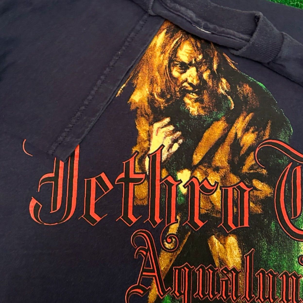 AQUA VINTAGE 90s Jethru Tull Aqua Lung Band Tee VTG Shirt Mens Size Medium 1990’s Size US M / EU 48-50 / 2 - 2 Thumbnail