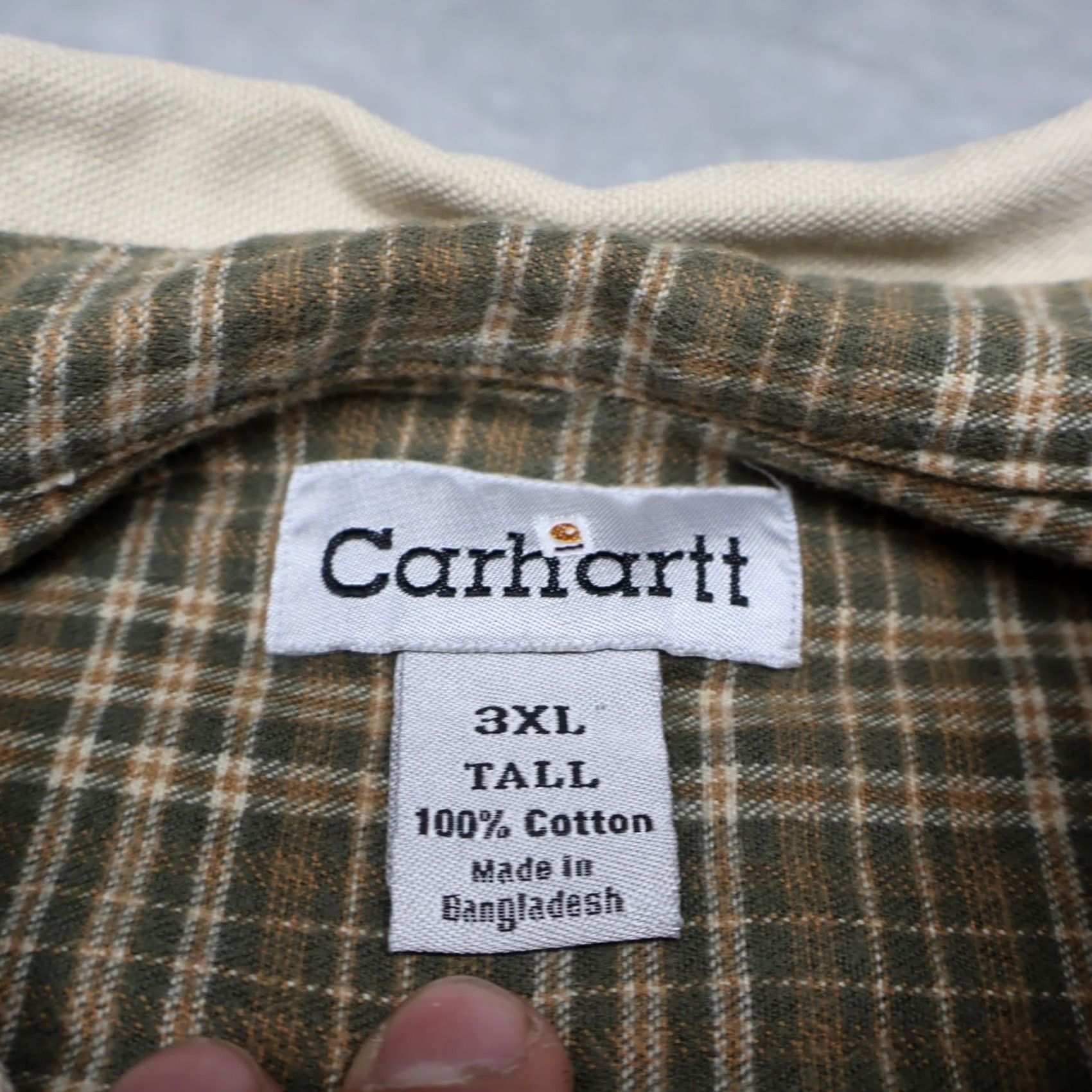 Carhartt Carhartt Shirt Jacket Mens 3XL Tall White Canvas Flannel Lined Rugged Workwear Size US XXL / EU 58 / 5 - 4 Thumbnail