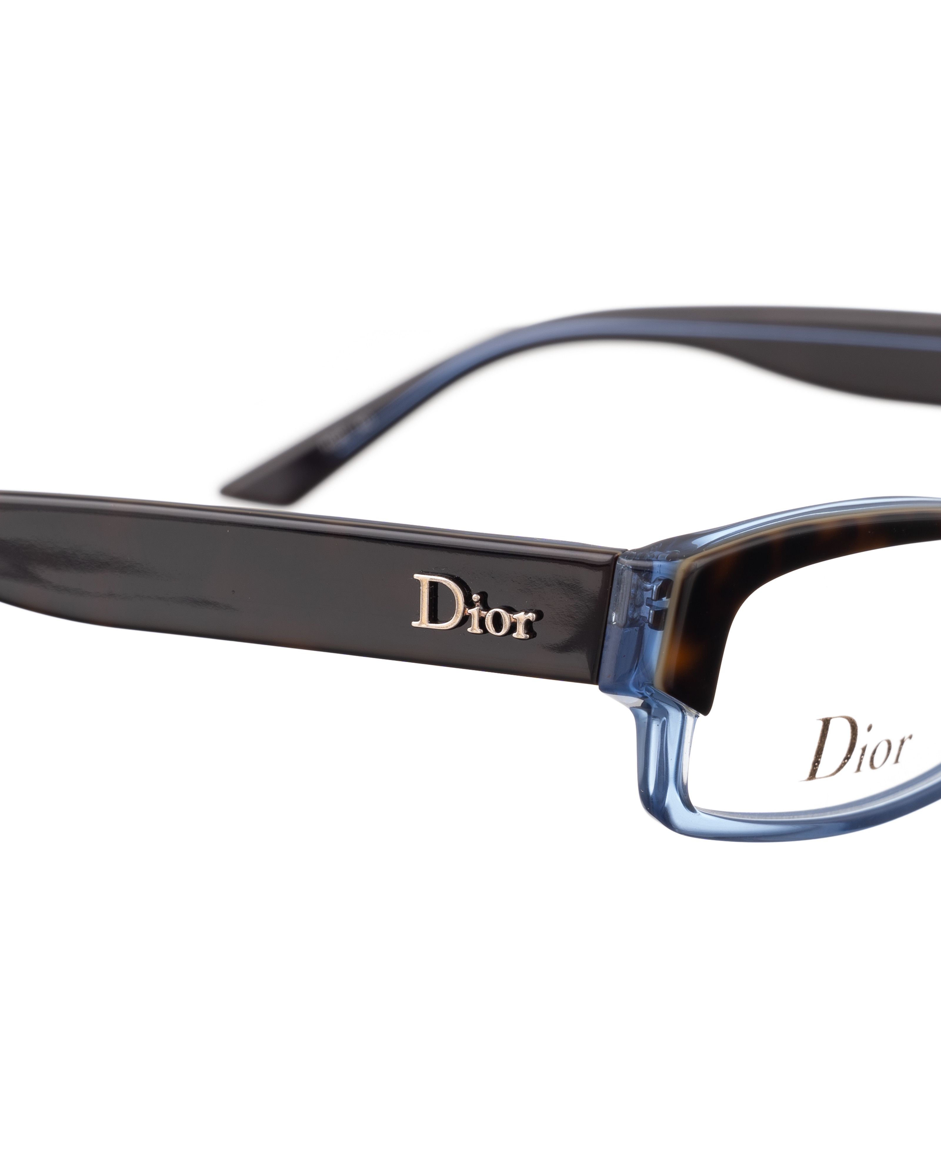 Dior Dior SS2010 Black and Blue Plastic Glasses Size ONE SIZE - 4 Thumbnail