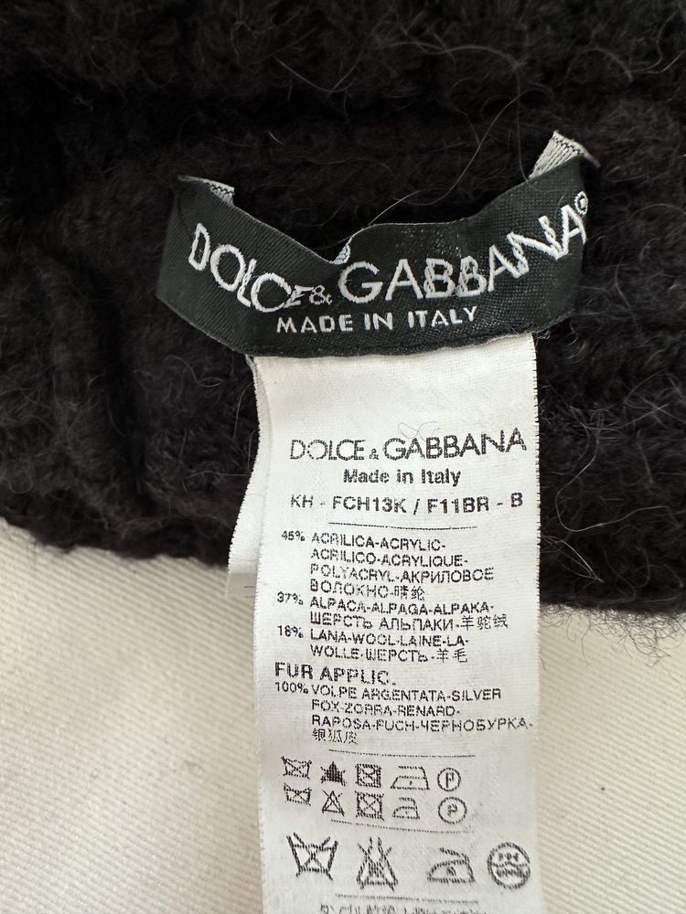 Dolce & Gabbana Dolce Gabbana Fur Alpaca Wool Hat Size ONE SIZE - 6 Thumbnail