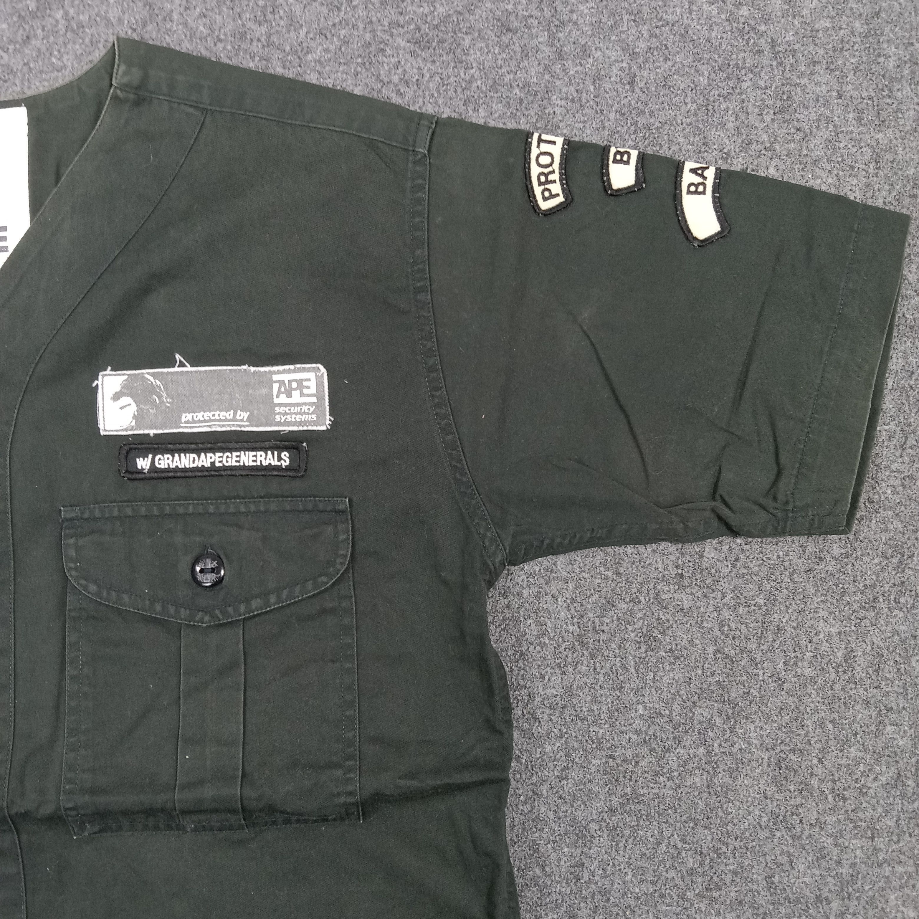 Bape Rare 90's BAPE Japanese Button Up Work Shirt C285N28 Size US M / EU 48-50 / 2 - 3 Thumbnail