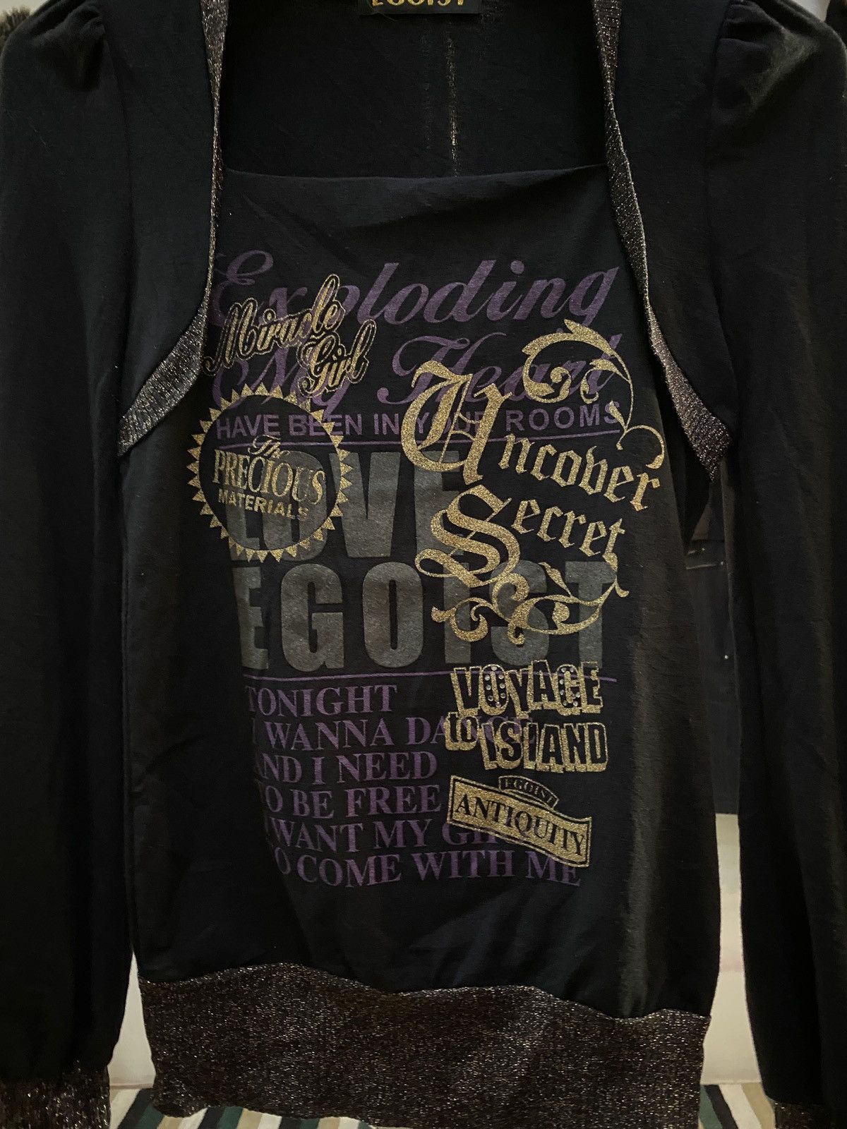 Le Grande Bleu (L.G.B.) Japanese Egoist Poem LGB style LongSlevee Tee Size US M / EU 48-50 / 2 - 5 Thumbnail