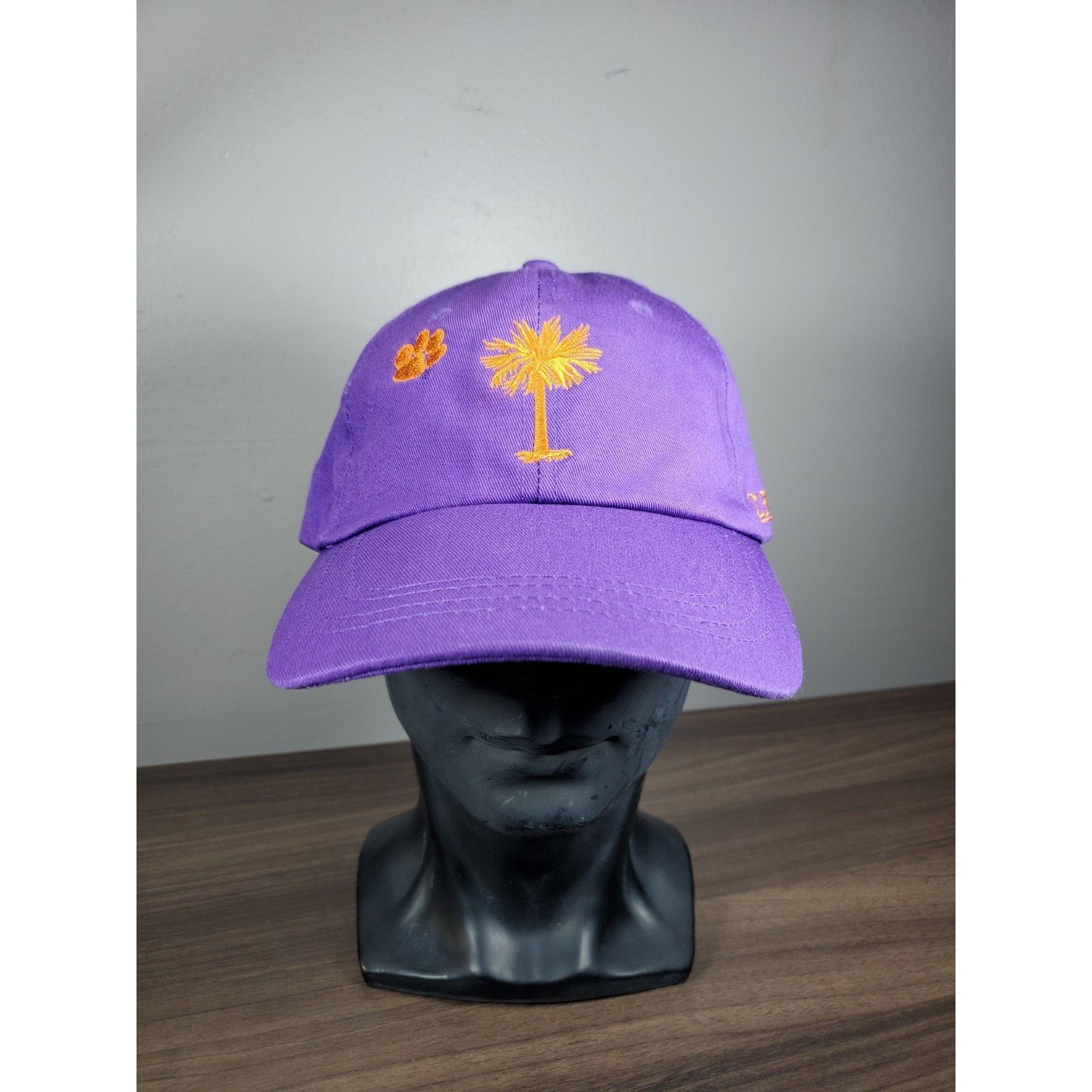 NCAA Clemson Tigers Palmetto Tree Paw Purple Hat University NCAA Size ONE SIZE - 3 Thumbnail