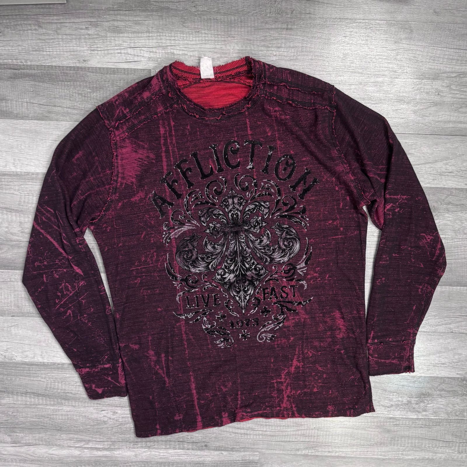 Affliction Affliction Mens Reversible Thermal Shirt XXL Size US XXL / EU 58 / 5 - 1 Thumbnail
