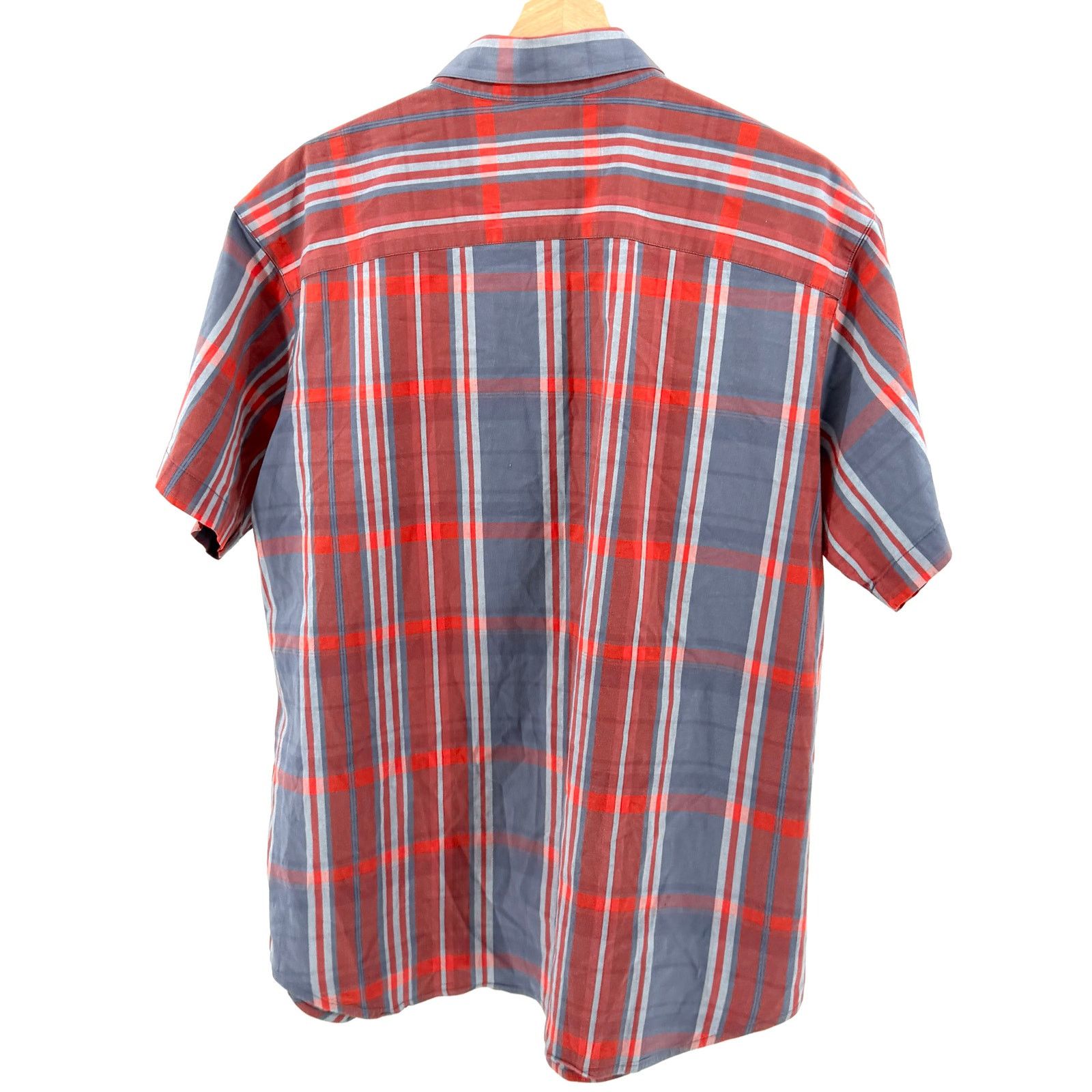 Columbia Red Plaid Gorpcore Utility Short Sleeve Button Down Shirt Size US XL / EU 56 / 4 - 4 Thumbnail