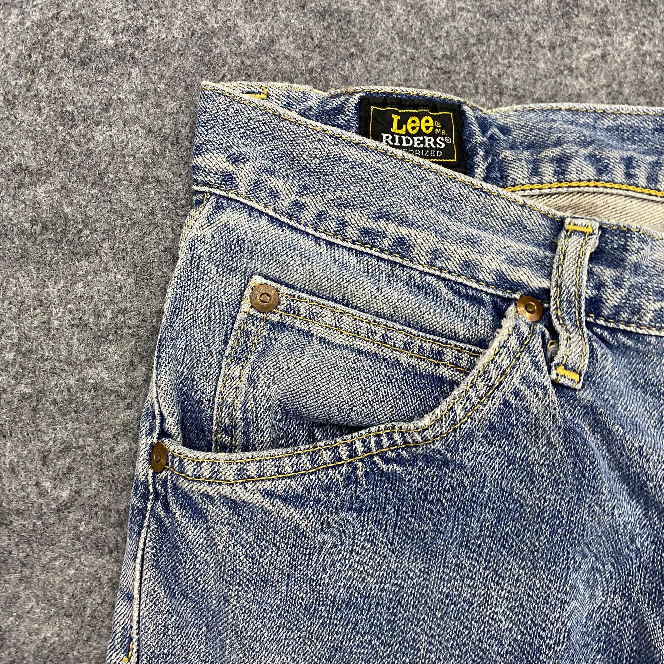 Japanese Brand 💥Best Offer💥Vintage Lee Riders Distressed Denim Size US 32 / EU 48 - 9 Thumbnail