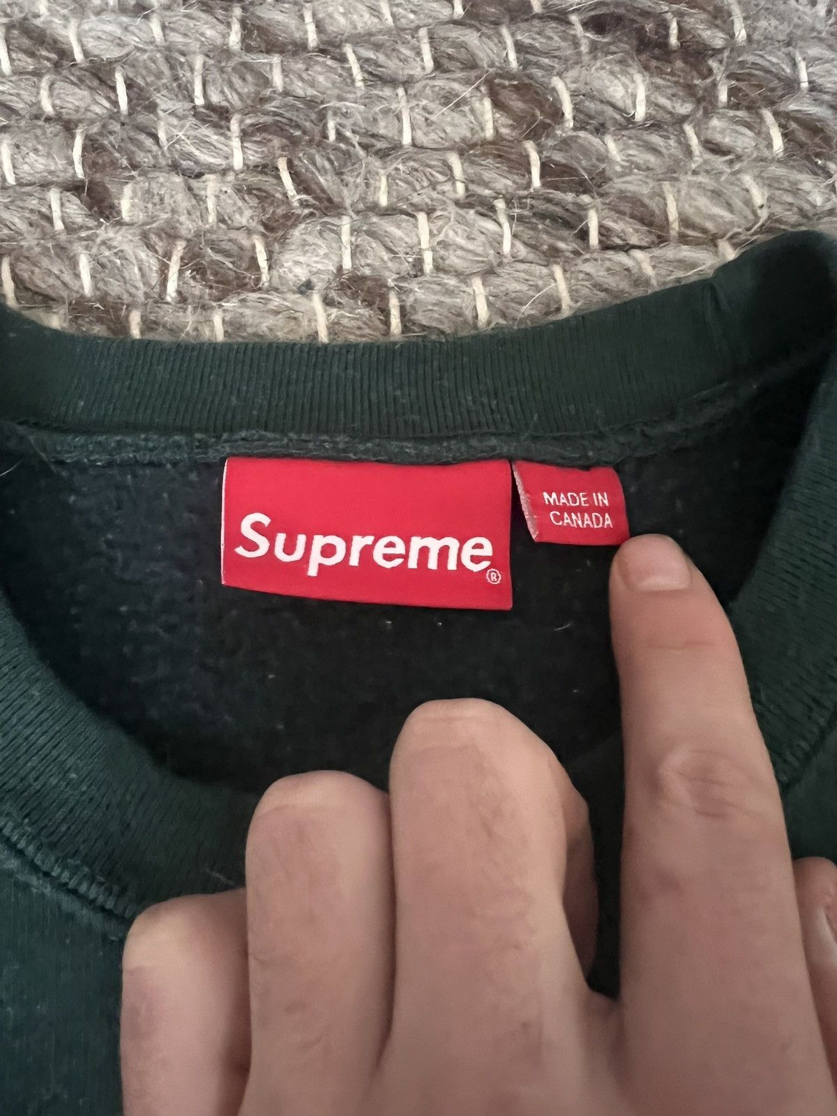 Supreme Supreme Crewneck FW22 Pinegreen Size US M / EU 48-50 / 2 - 3 Thumbnail