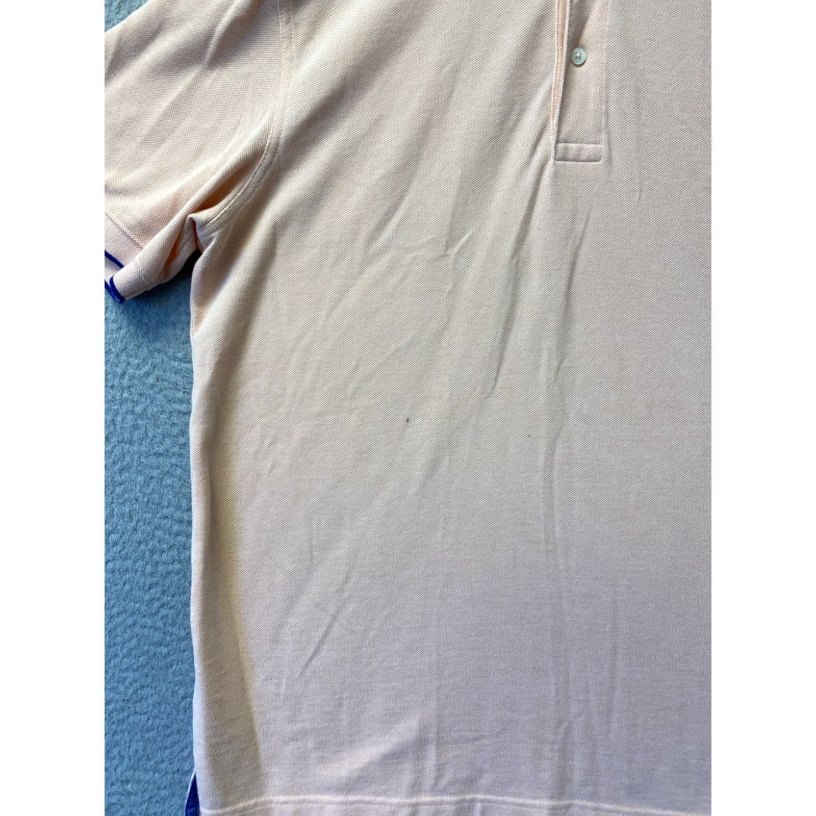 Brooks Brothers VINTAGE Brooks Brothers 1818 Men Polo Shirt XL Short Sleeve Collared 100% Cotton Light Salmon Mens Size US XL / EU 56 / 4 - 3 Thumbnail
