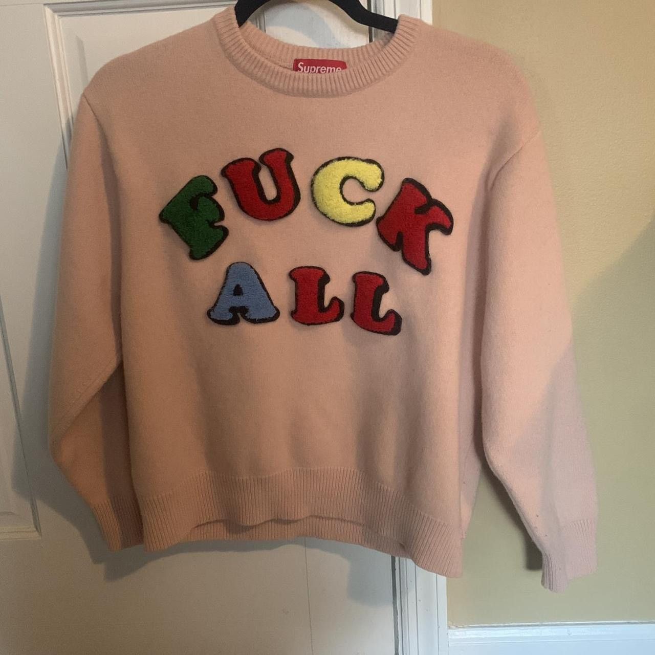 Supreme Supreme Men's Pink and Red Jumper Size US M / EU 48-50 / 2 - 1 Thumbnail