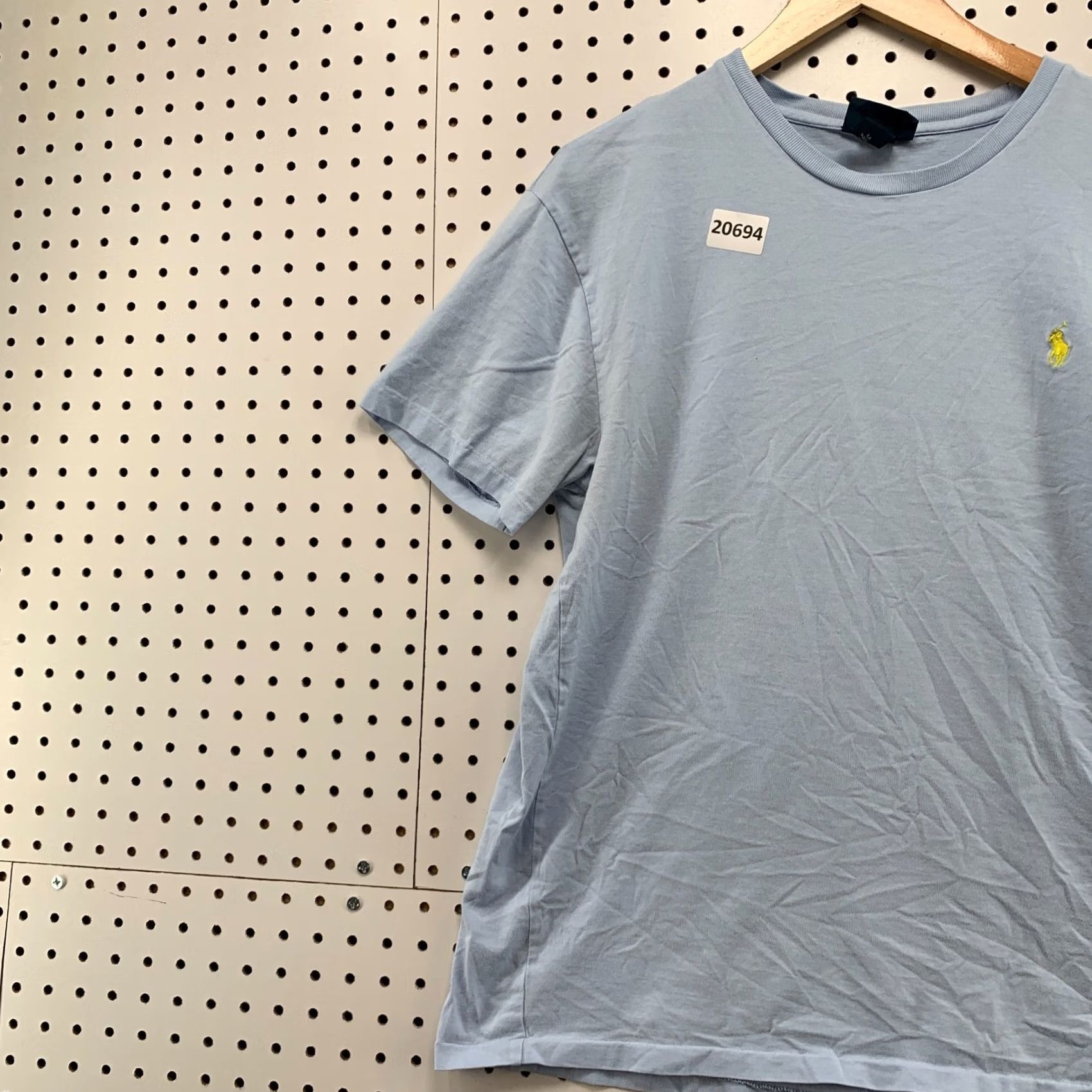 Polo Ralph Lauren Polo Ralph Lauren Shirt Mens Medium Blue Yellow Pony Short Sleeve Crew Neck Cotton, Regular Fit Size US M / EU 48-50 / 2 - 3 Thumbnail