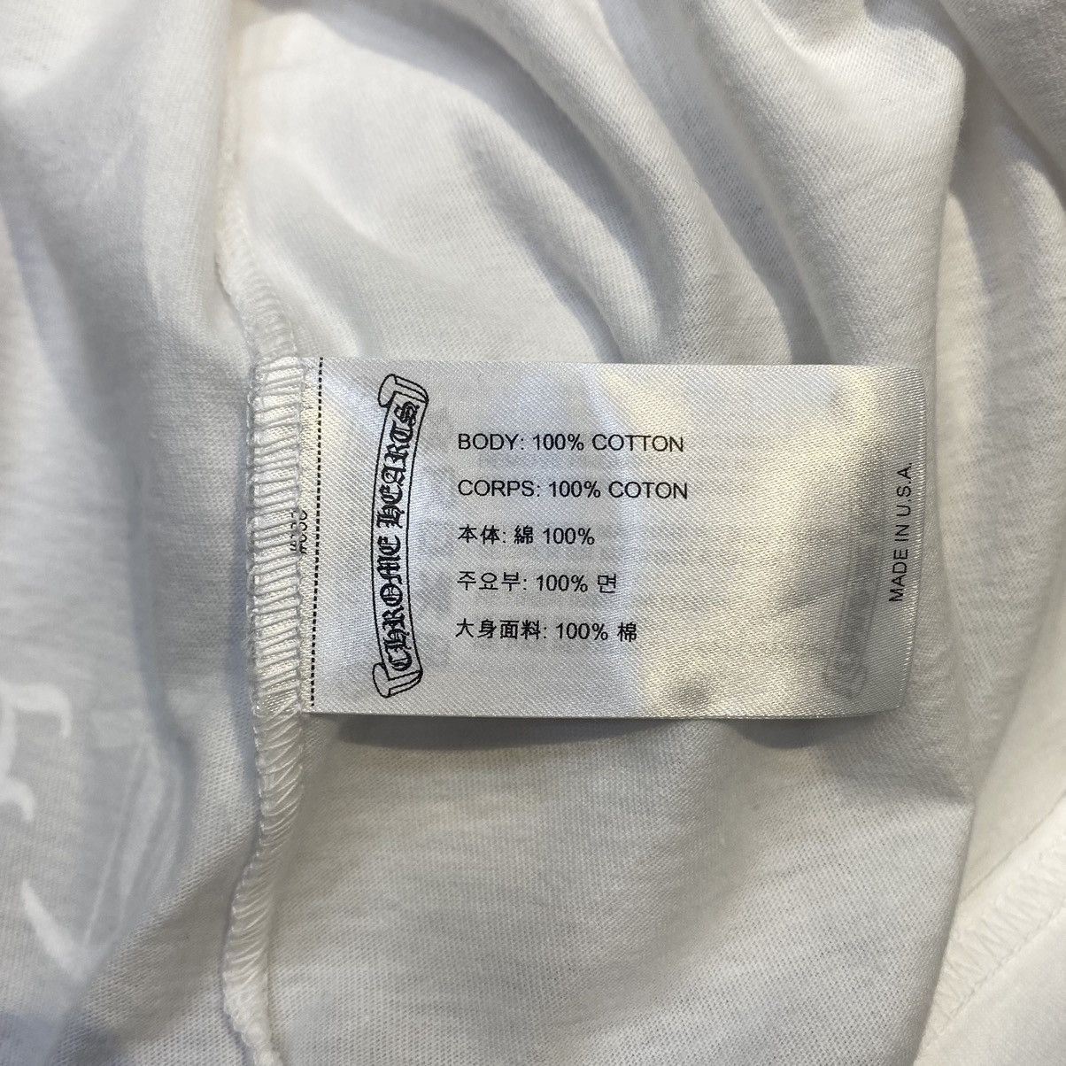 Chrome Hearts CHROME HEARTS black prints long sleeve white Size US L / EU 52-54 / 3 - 8 Thumbnail
