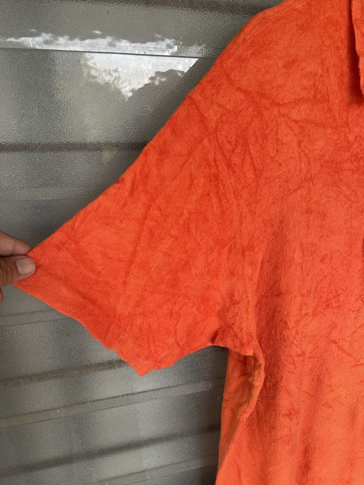 C.P. Company Vintage C. P. Company Orange Terry Cloth Polo Shirt Tee Size US L / EU 52-54 / 3 - 5 Thumbnail