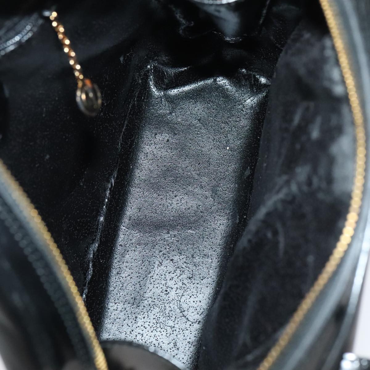 Gucci GUCCI Bamboo Shoulder Bag Enamel Black Gold 001 1075 1650 0 Size ONE SIZE - 16 Thumbnail