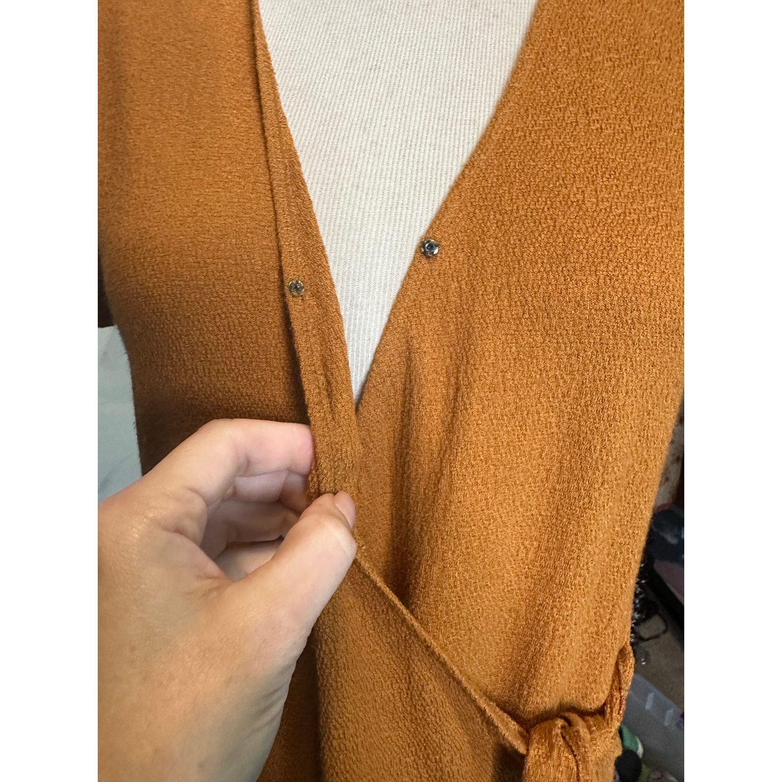 Madewell Madewell Golden Pecan faux wrap mini dress size XS Size XS / US 0-2 / IT 36-38 - 6 Thumbnail