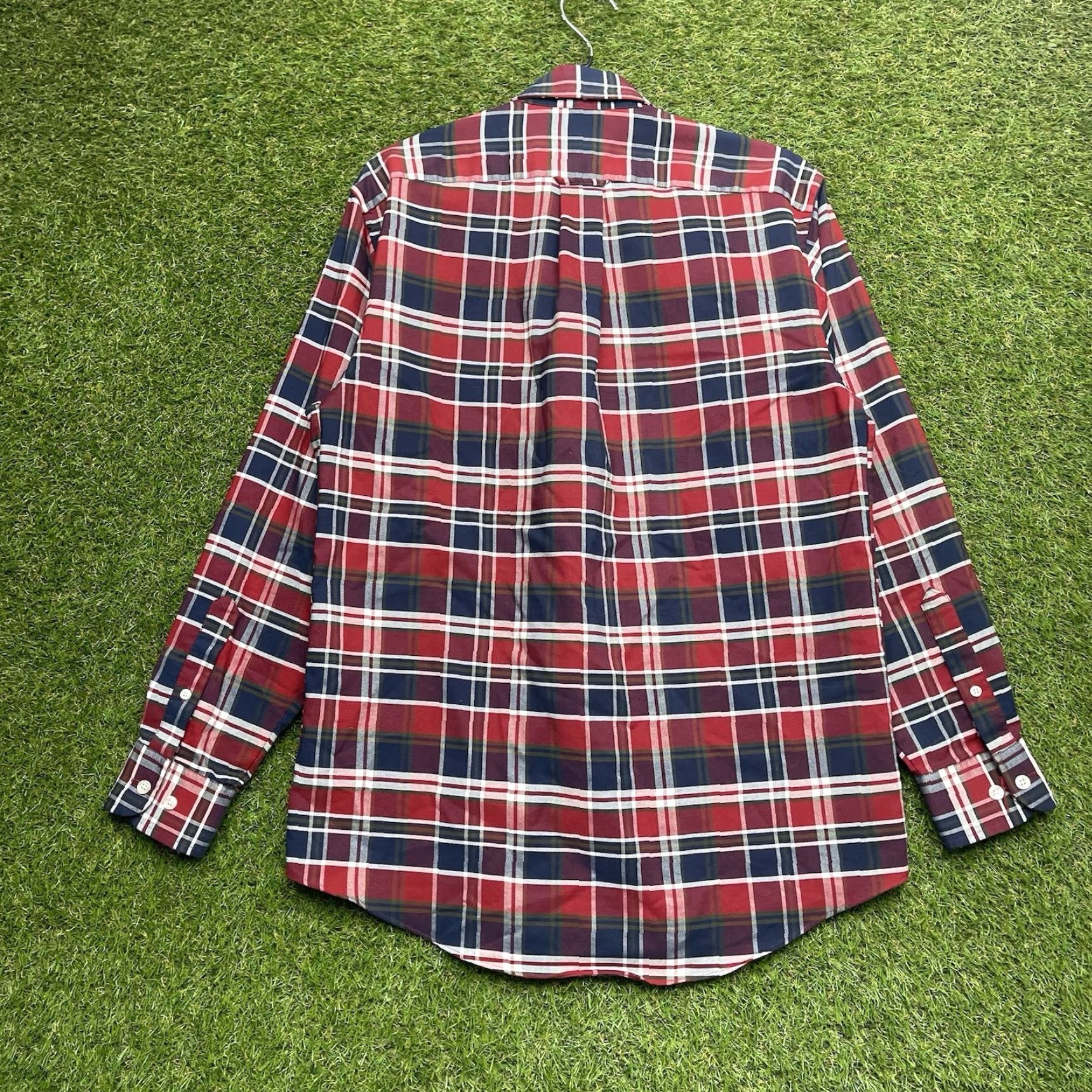 Vintage VINTAGE TownCraft Shirt Mens Small Red Blue Plaid Button-Down Long Sleeve 90s Size US S / EU 44-46 / 1 - 2 Thumbnail