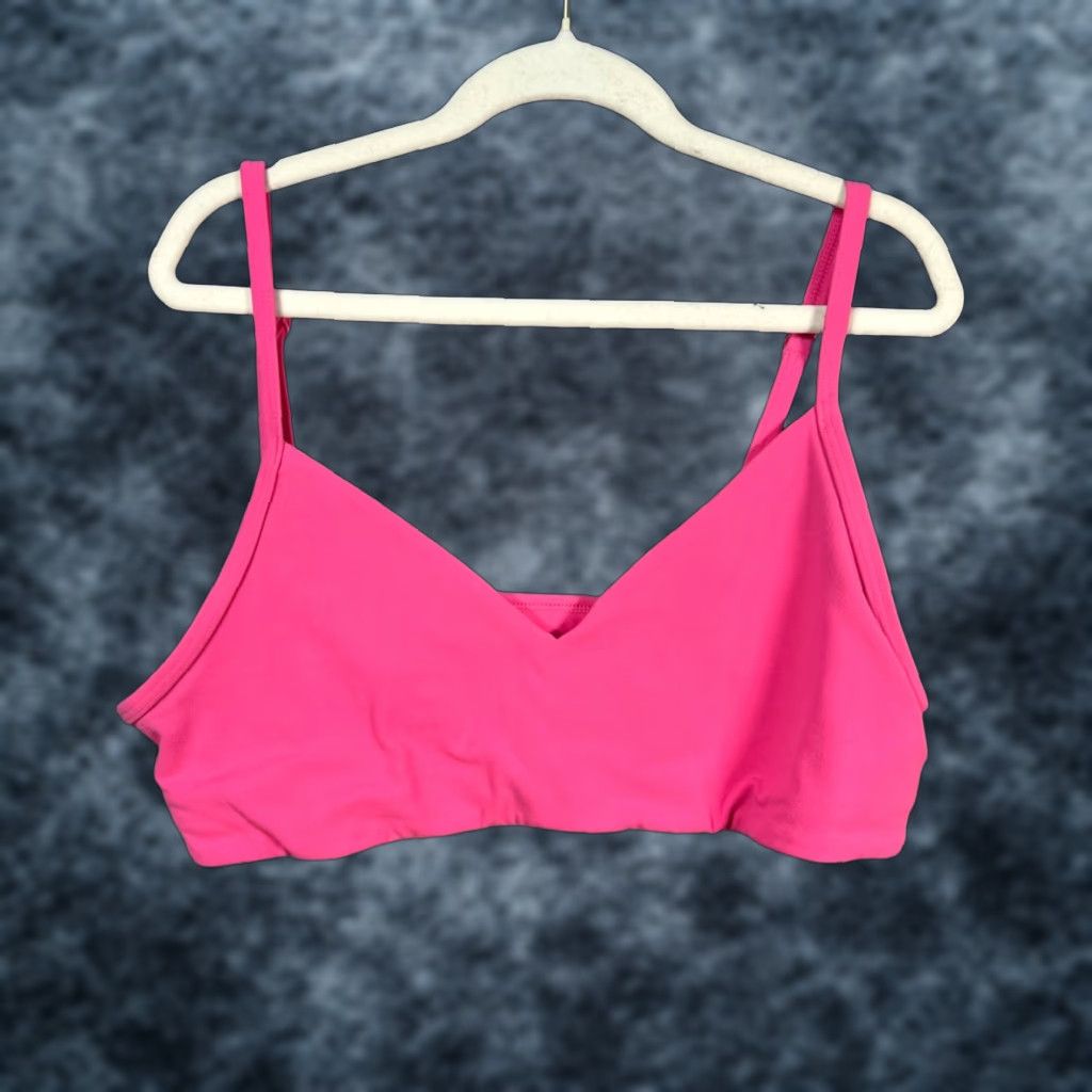 TNA Tnaction Womens Size Large Pink Sports Bra & Shorts SET Adjustable Straps - 2 Piece Activewear Tracksuit (L) Pink Womens Size 36" / US 14 / IT 50 - 1 Thumbnail