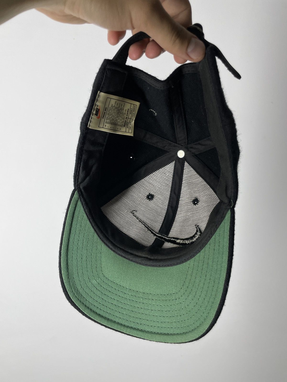Nike Vintage 90s Big Embroidered Swoosh Wool Hat Rare Cap Size ONE SIZE - 9 Thumbnail