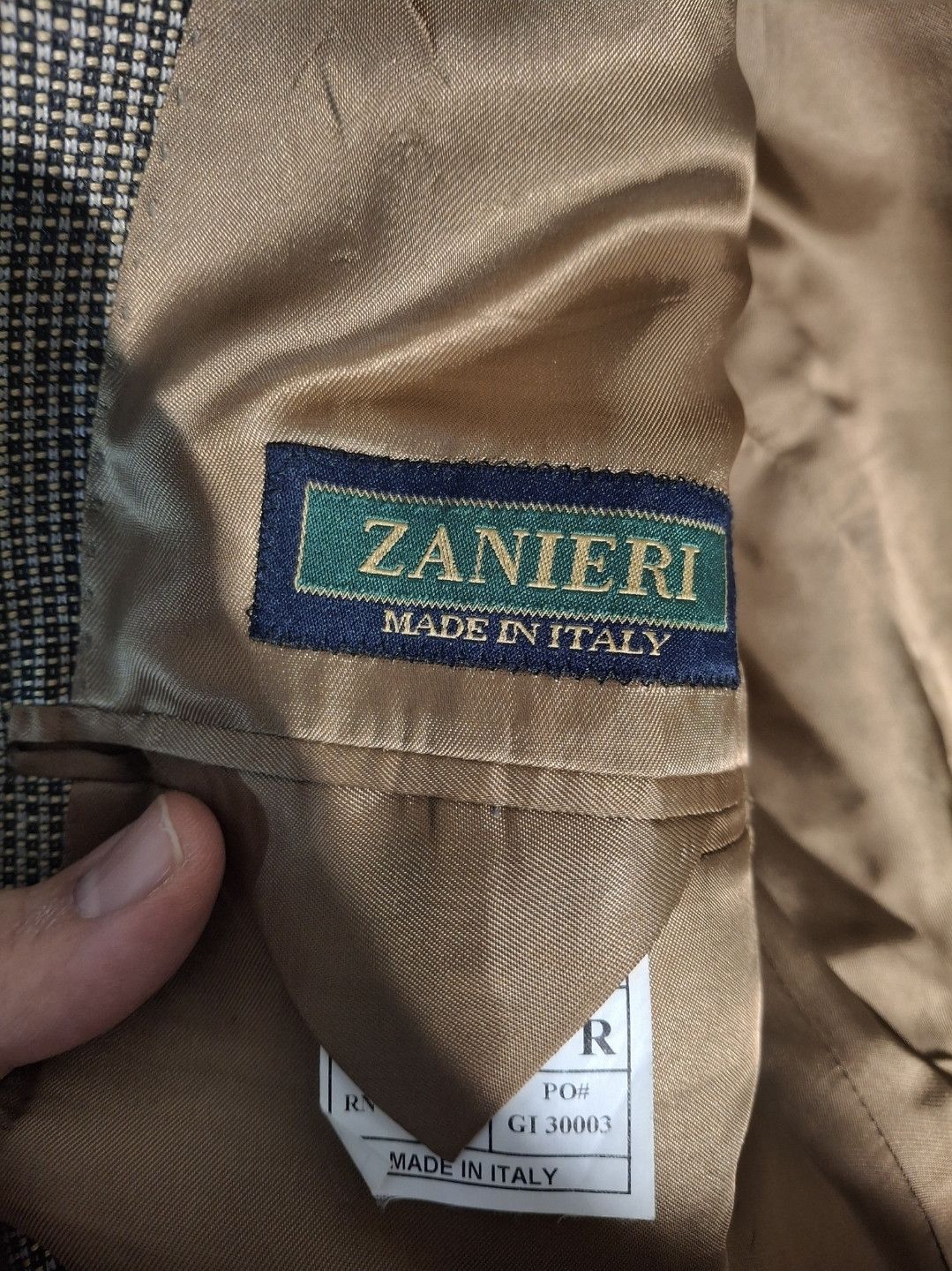 Zanieri Vintage Zanieri Made in Italy Silk Wool Blend Blazer Size 40R - 3 Thumbnail
