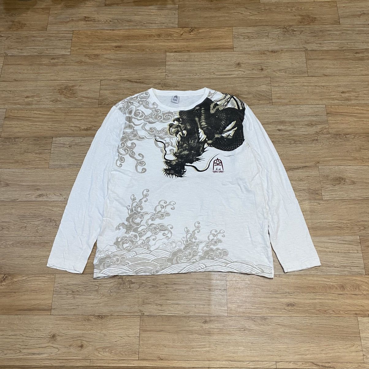 Japanese Brand 2000s KU Tee Style Sukajan Long Sleeve Tshirt Size US L / EU 52-54 / 3 - 1 Thumbnail