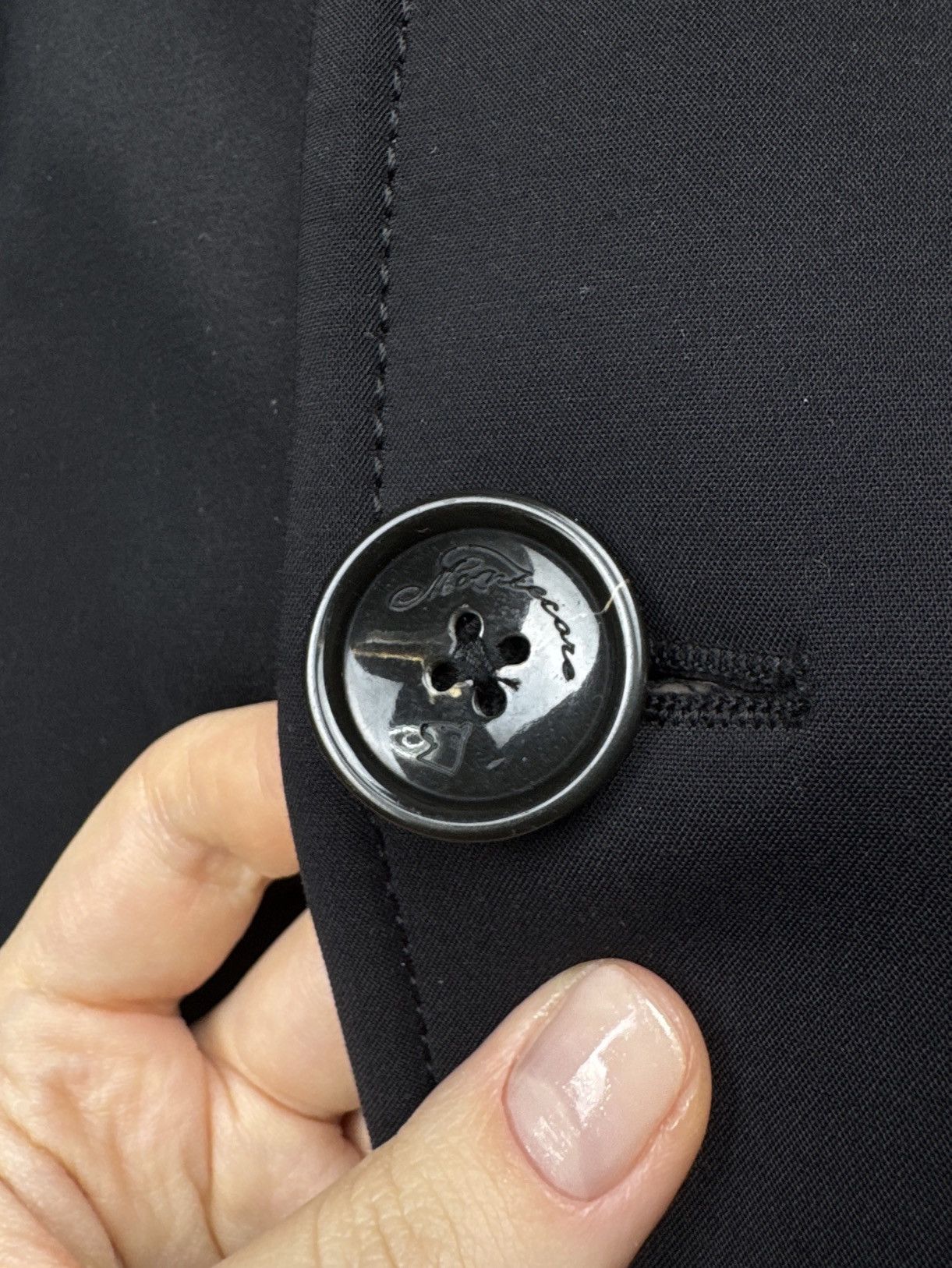Montecore Montecore black nylon cotton lined jacket blazer sz 48 Size US M / EU 48-50 / 2 - 8 Thumbnail
