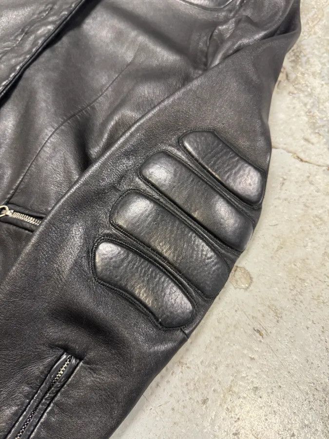 Prada FW1999 Prada Biker Padded Black Leather Jacket Size S / US 4 / IT 40 - 7 Thumbnail