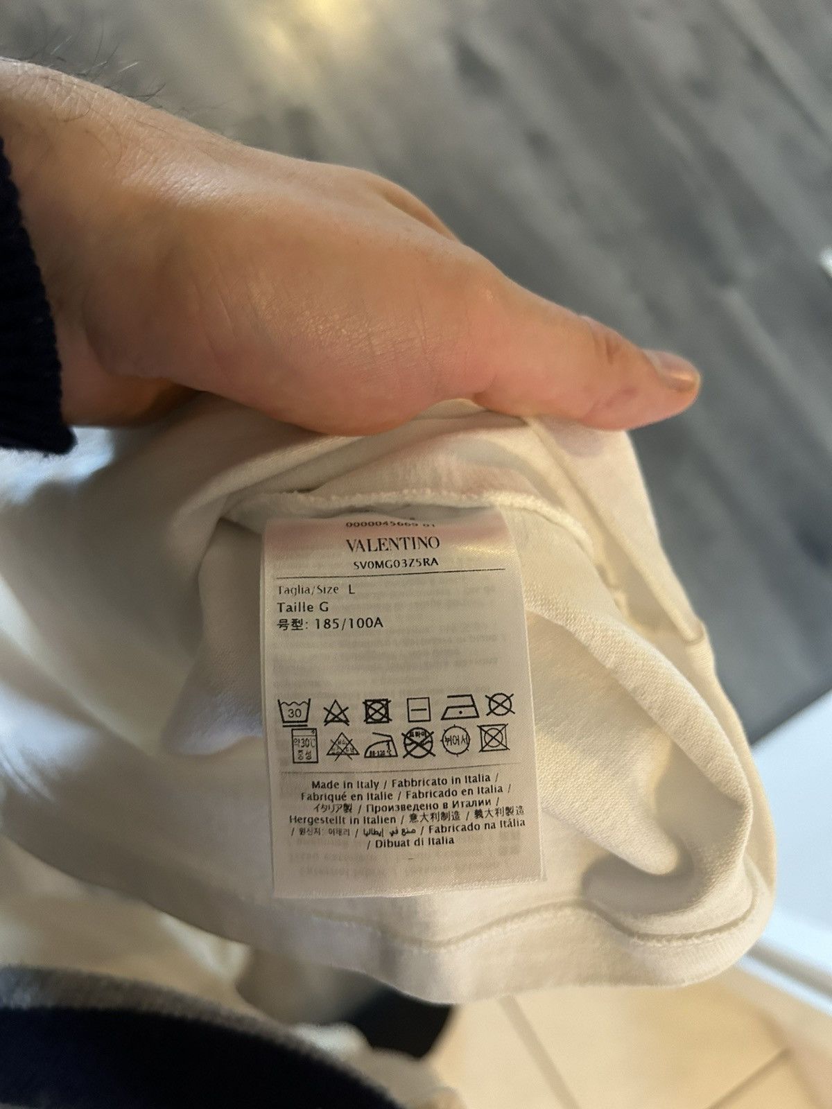 Undercover × Valentino White Printed T-Shirt Size US L / EU 52-54 / 3 - 6 Thumbnail