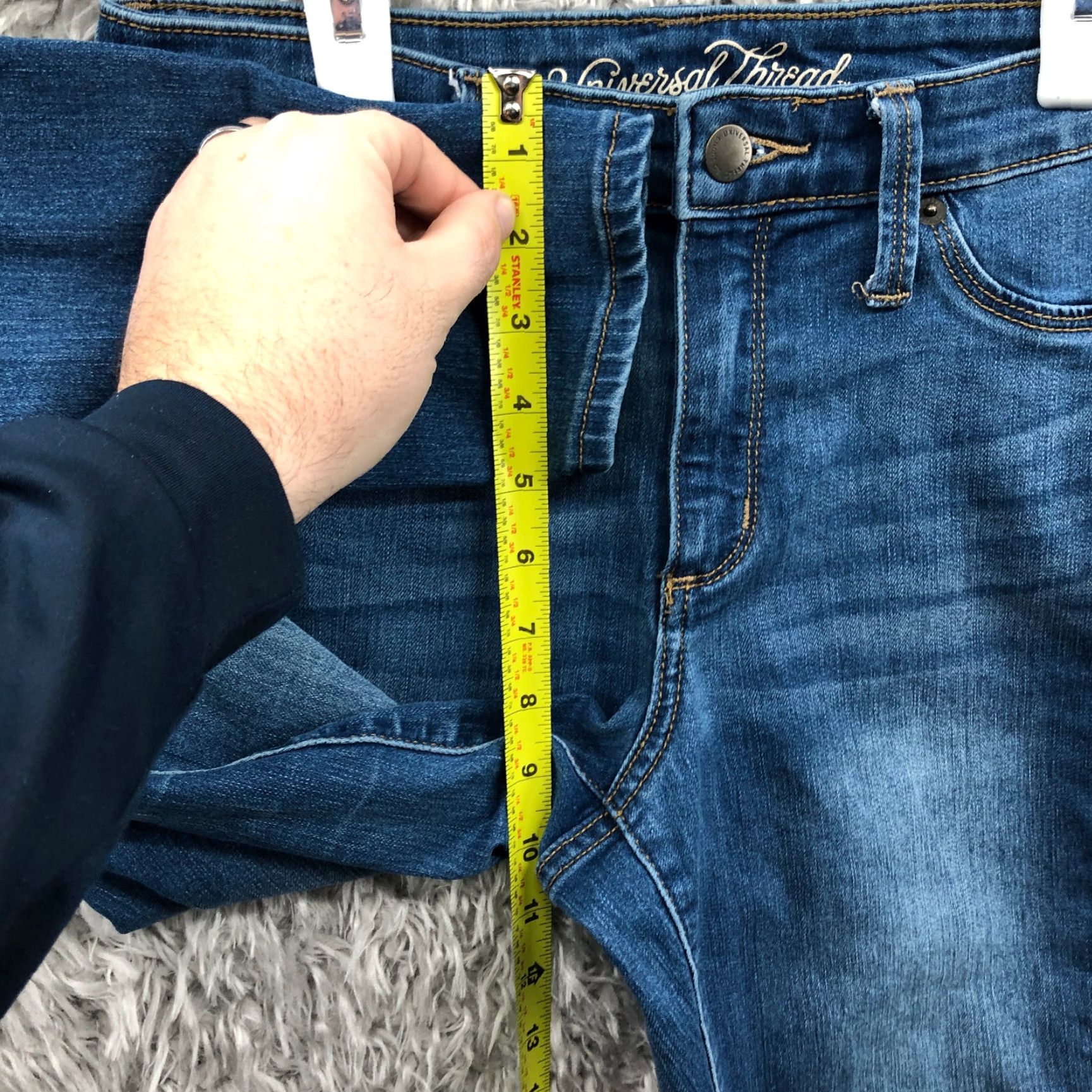 Vintage Universal Thread High Rise Jegging Jeans Dark Wash Blue Denim Size 4/27 Womens Size 27" / US 4 / IT 40 - 4 Thumbnail