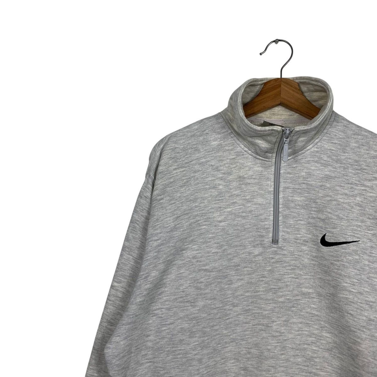 Nike 90s NIKE Small Logo Half Zip Turtleneck Sweatshirt #1689-C75 Size US M / EU 48-50 / 2 - 6 Thumbnail