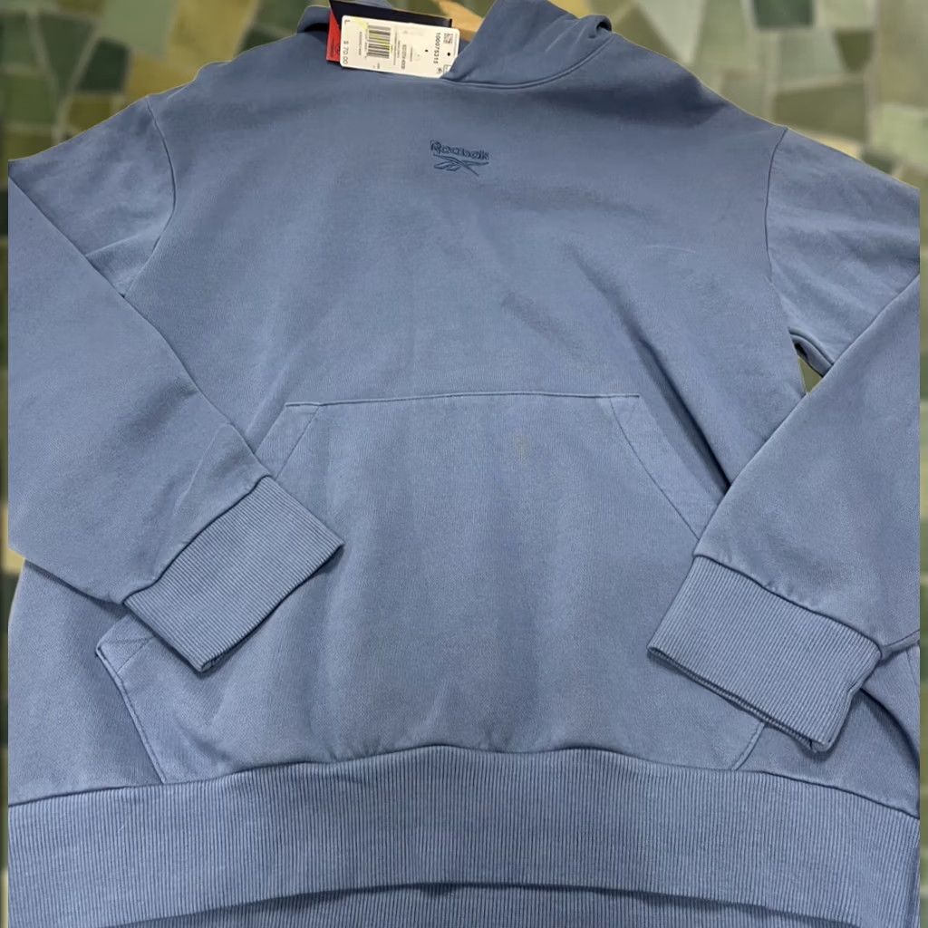 Reebok REEBOX HOODIE SWEATER PULLOVER BLUE LARGE MEN Oversized Long Sleeve Pullover Sweatshirt Size US L / EU 52-54 / 3 - 1 Thumbnail