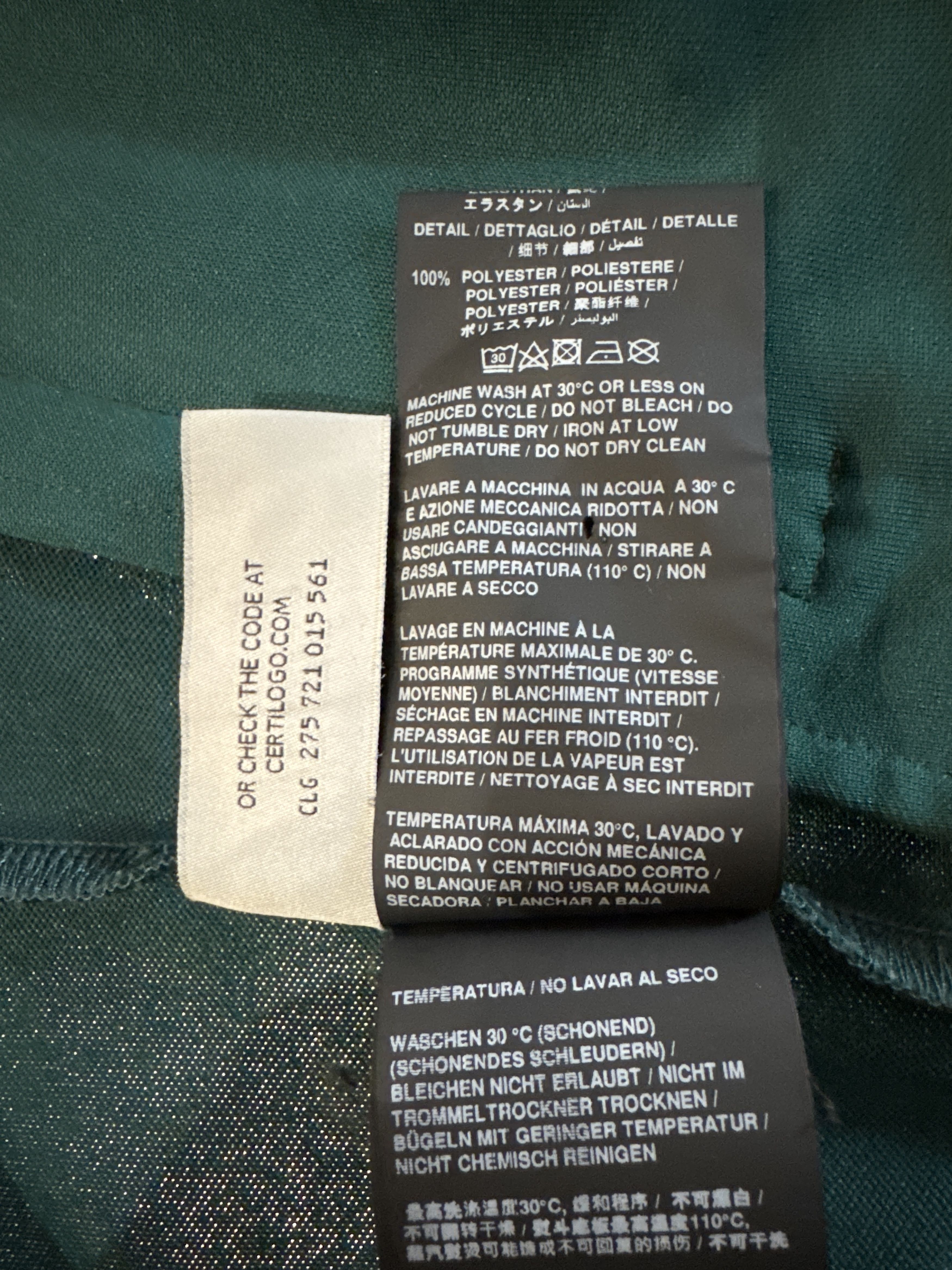 Palm Angels Palm Angels Mens Green White Track Jacket Medium Green Size US M / EU 48-50 / 2 - 8 Thumbnail