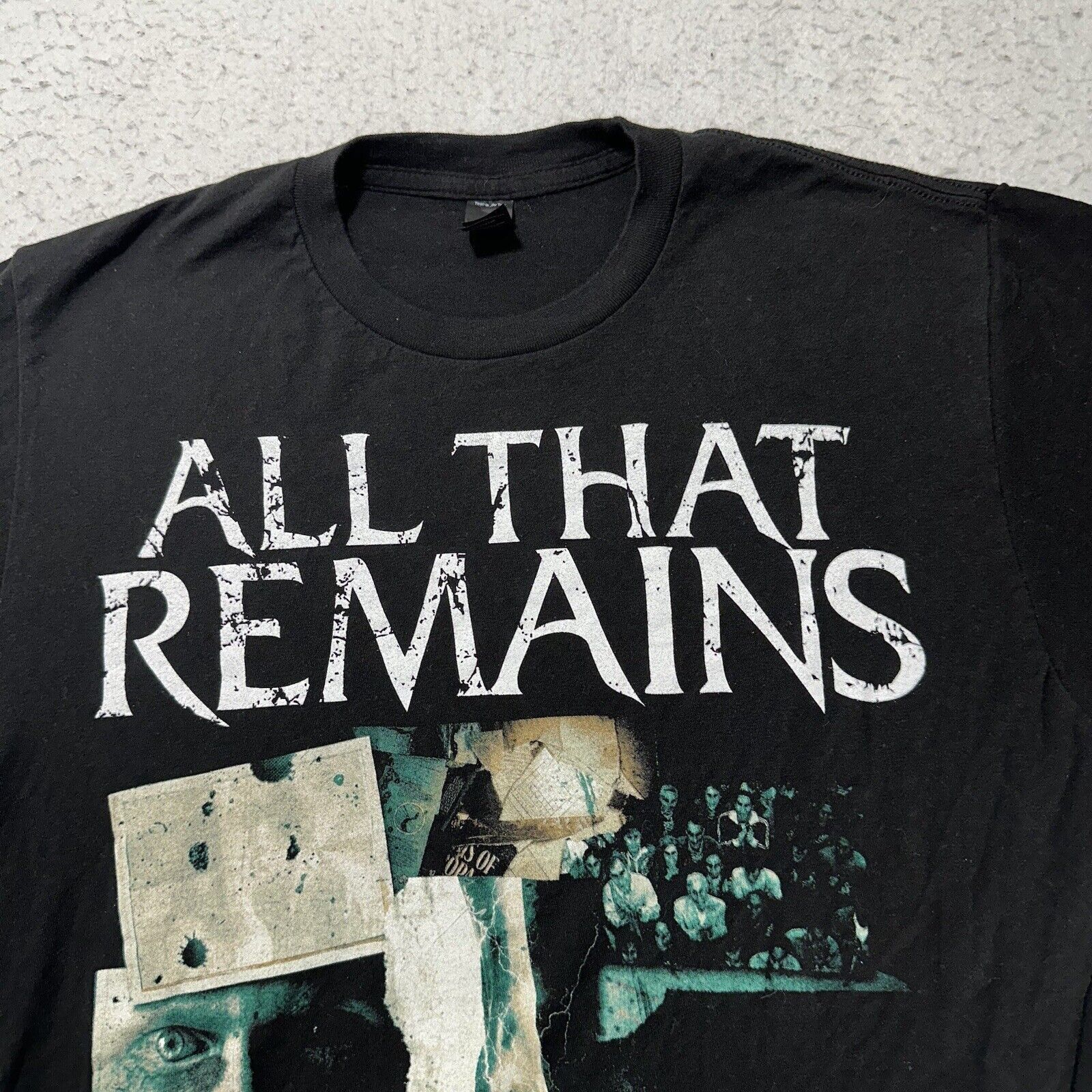 Tultex All That Remains 2019 Tour Medium Black Graphic Band T Shirt Size US M / EU 48-50 / 2 - 3 Thumbnail