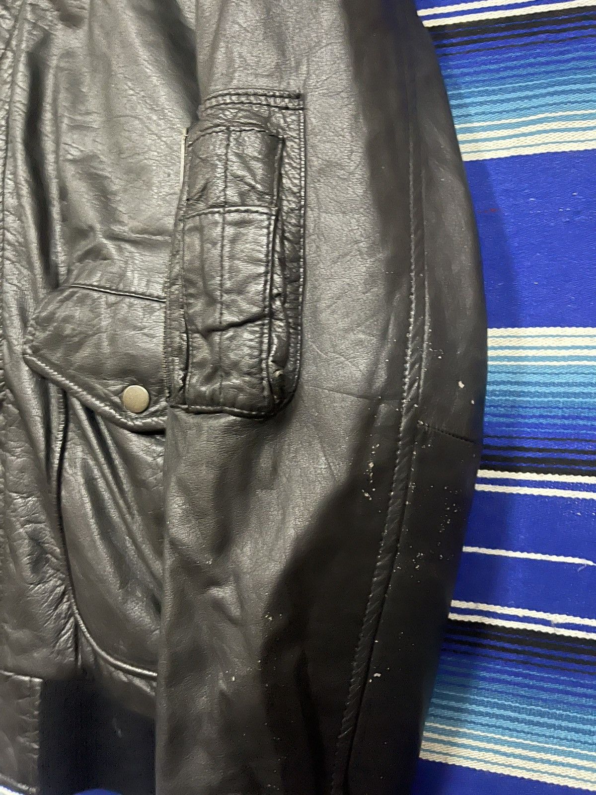 Vintage RARE 🔥 Vintage FLYING TIGER leather Bomber Jacket Size US M / EU 48-50 / 2 - 8 Thumbnail