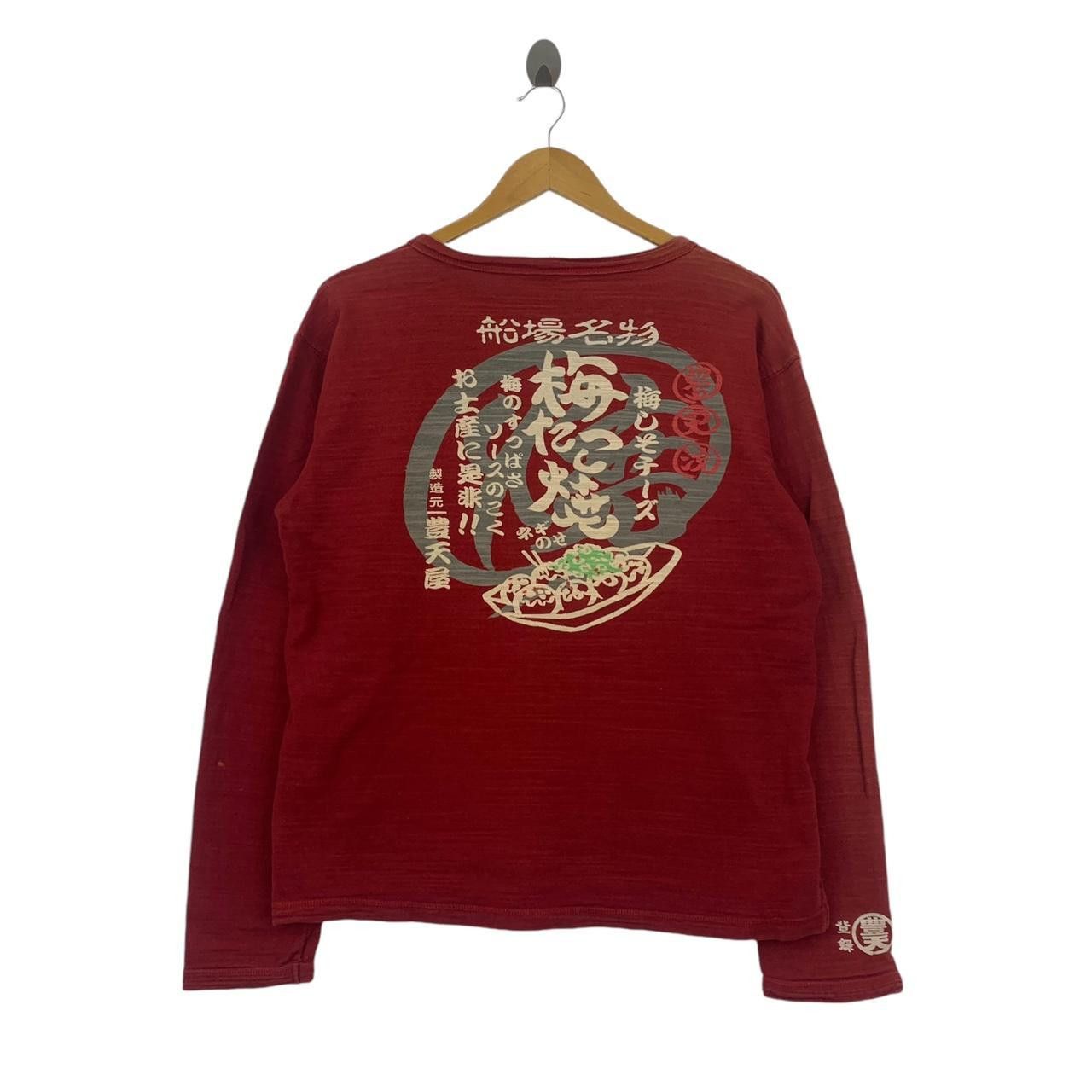 Vintage Vintage JAPAN TRADITIONAL RAMEN Henley Tee Shirt Size L / US 10 / IT 46 - 4 Thumbnail