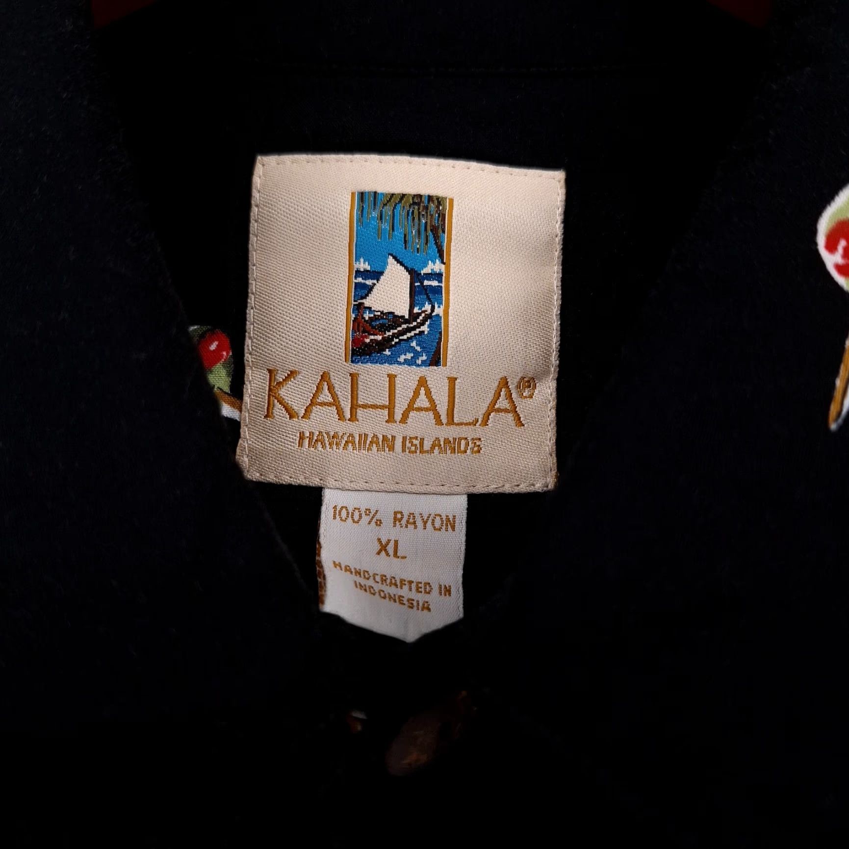 Olive Kahala Hawaiian Shirt Mens XL Black Martini Olives Button Short Sleeve Aloha Size US XL / EU 56 / 4 - 5 Thumbnail