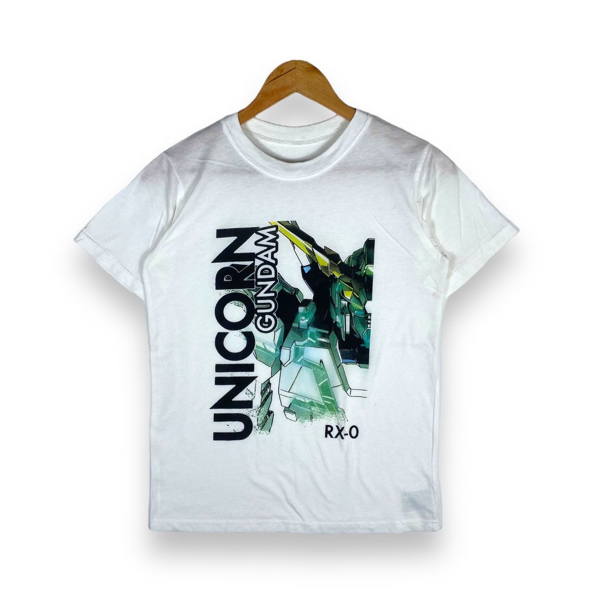 image of Anima x Movie Unicorn Gundam Rx-0 Banpresto Tee in White, Men's (Size Small)