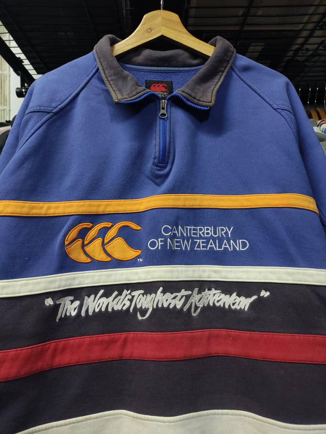 Canterbury of New Zealand Vtg 90's Canterbury of New Zealand Rugby Jersey Size US L / EU 52-54 / 3 - 1 Thumbnail