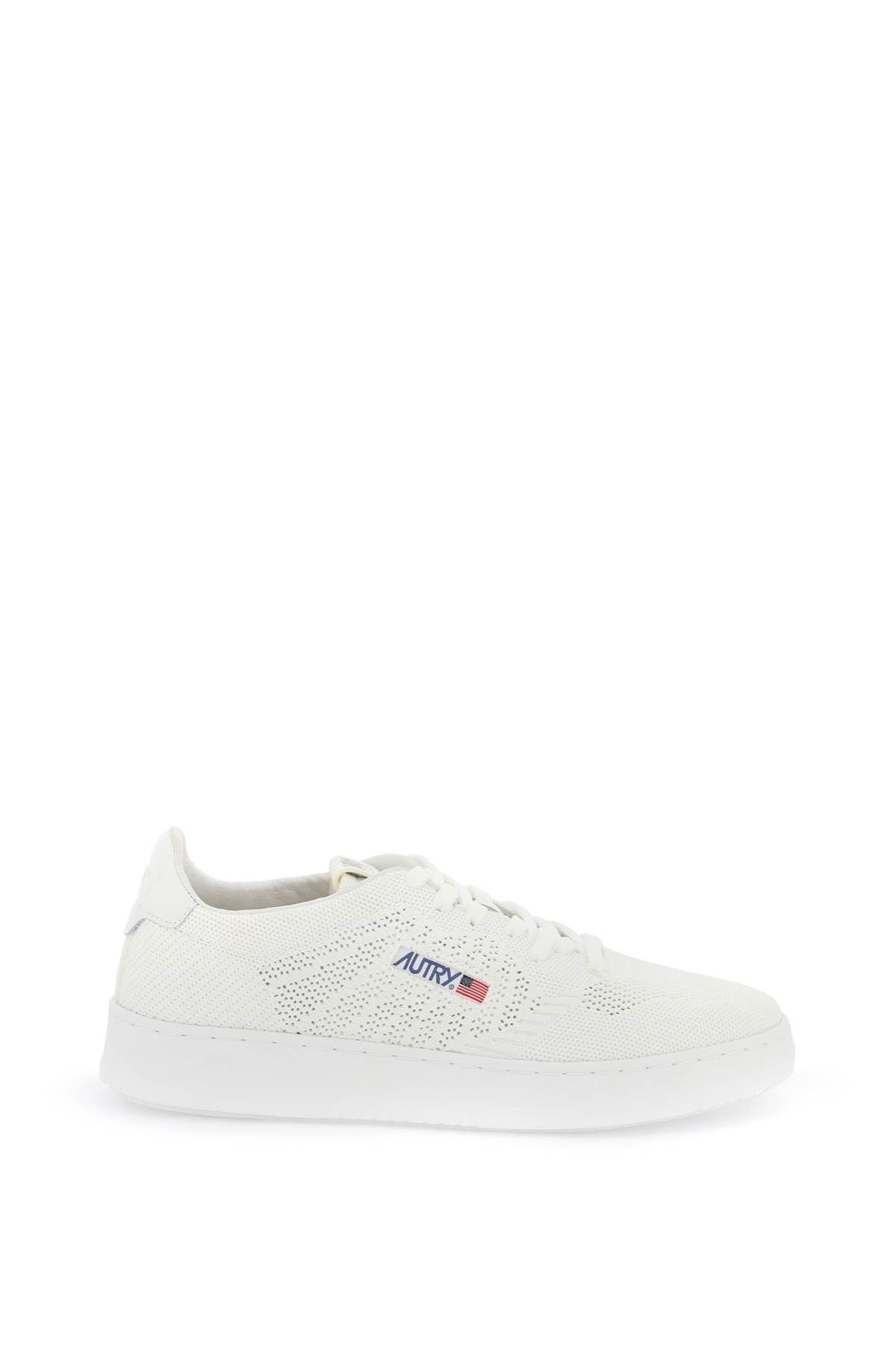 image of Autry Low Easeknit Medalist Shoes in Bianco, Women's (Size 11)