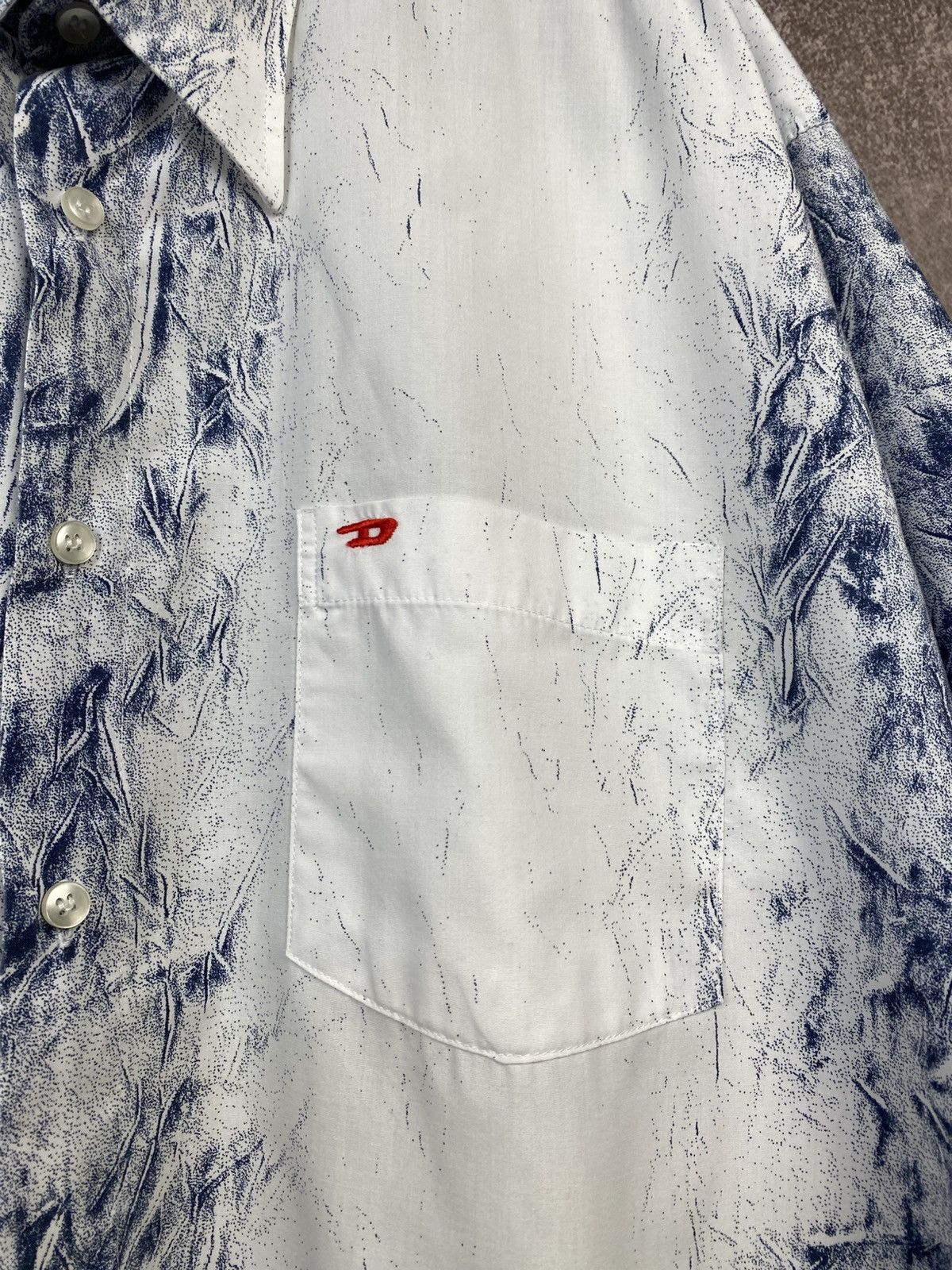 Diesel Y2K Vintage Diesel Button Up Shirt Avant Garde Streetwear Size US XL / EU 56 / 4 - 6 Thumbnail