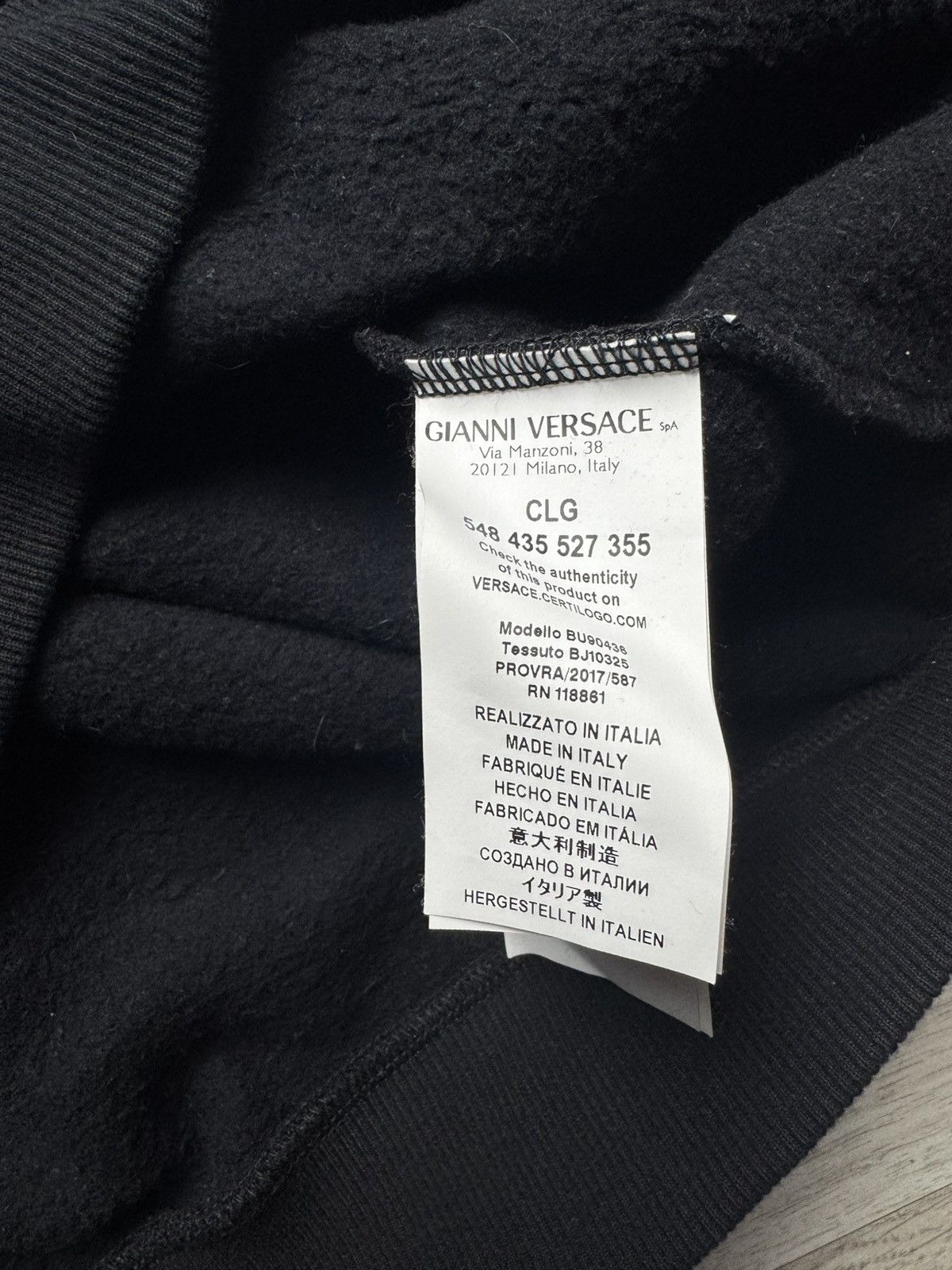 Versus Versace Versace Versus black striped sweatshirt Size US M / EU 48-50 / 2 - 8 Thumbnail