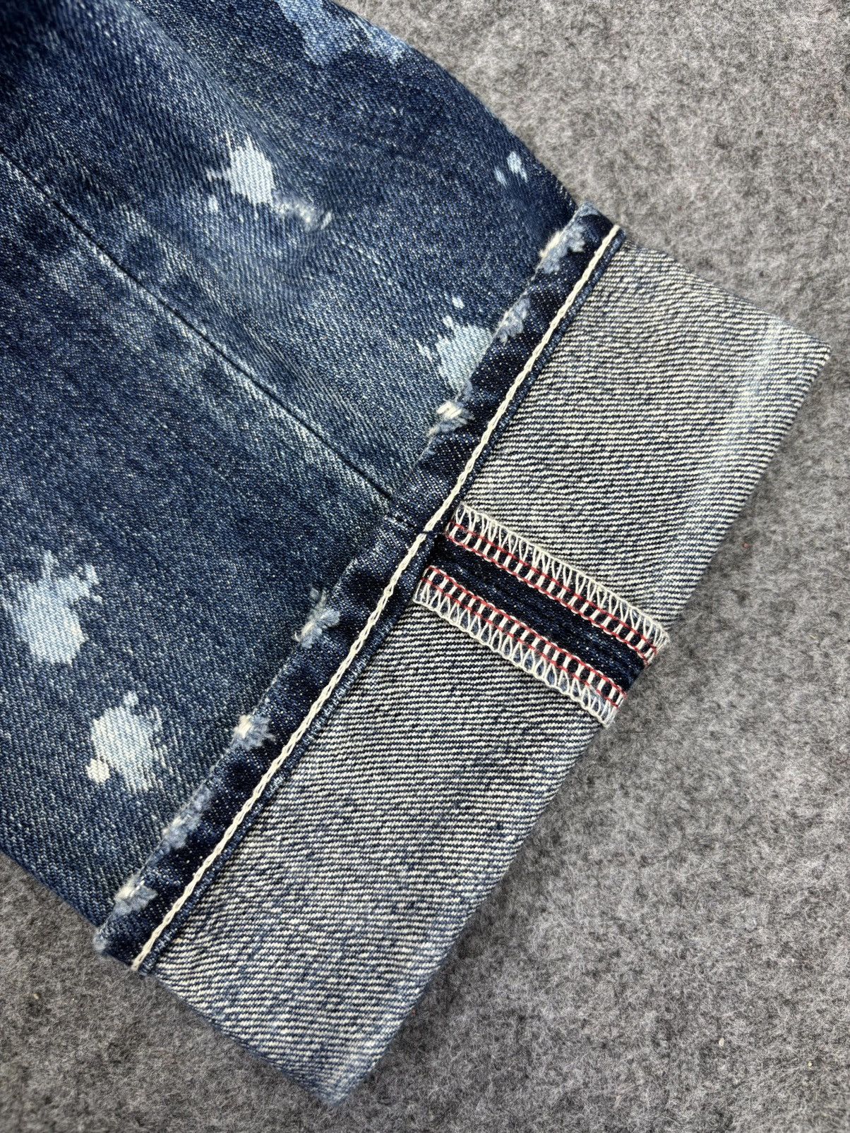 💥Insane Style💥Vanquish Paint Spltter Distressed Denim F707